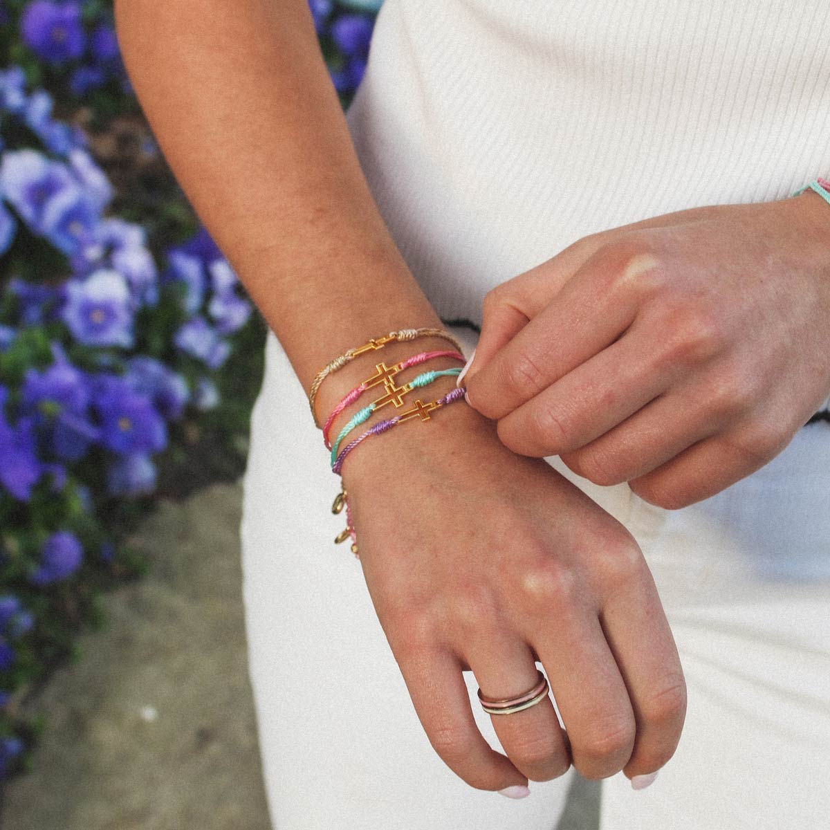 Filled by Faith Bracelet - Silver