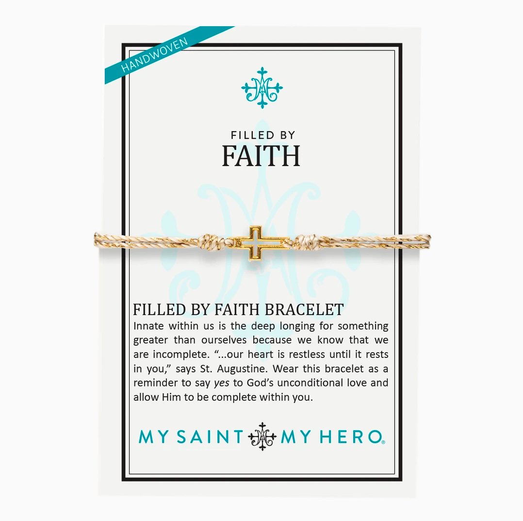 Filled by Faith Bracelet - Gold