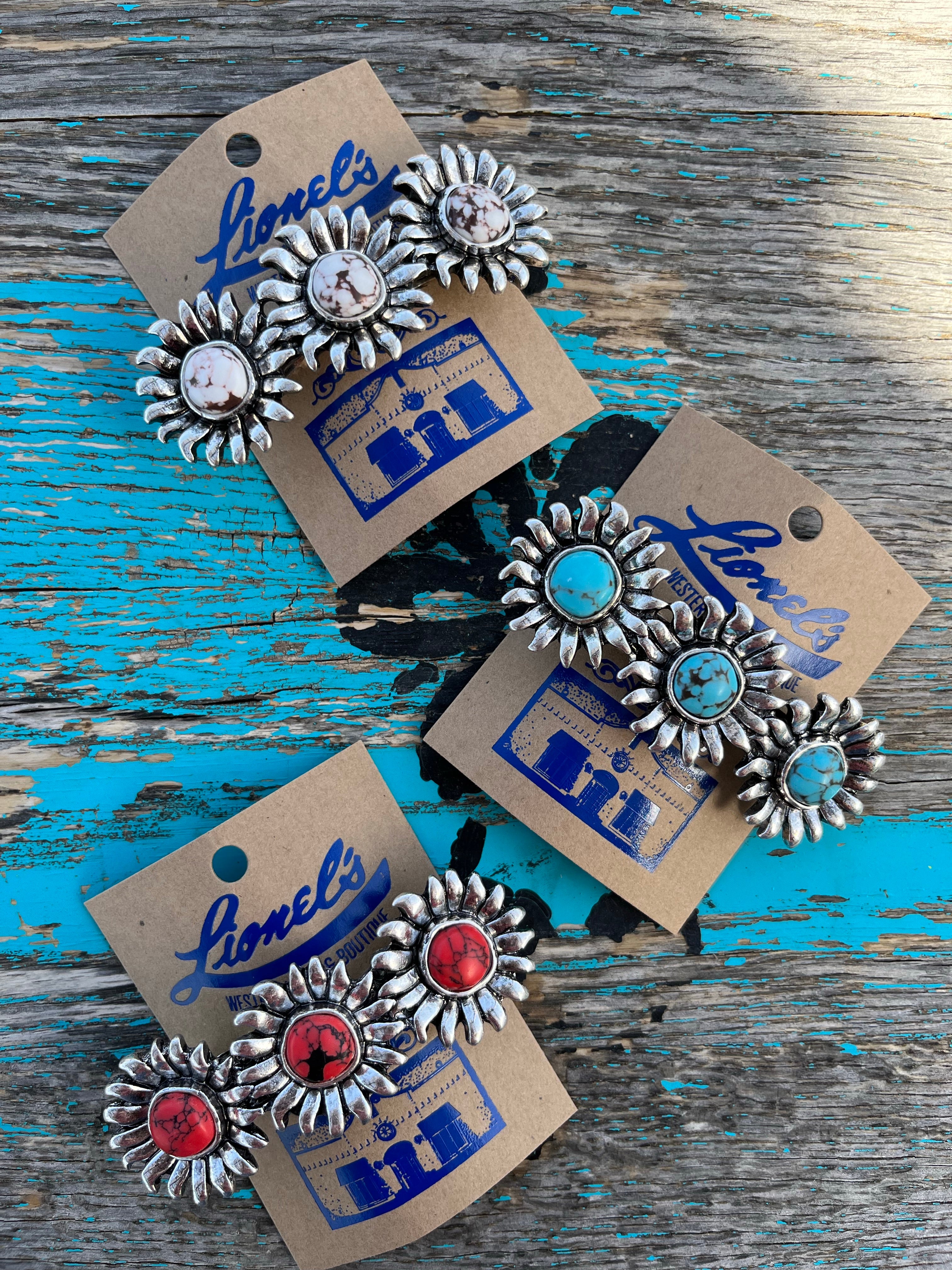 SIlver w/ Stone HAIR BARRETTE