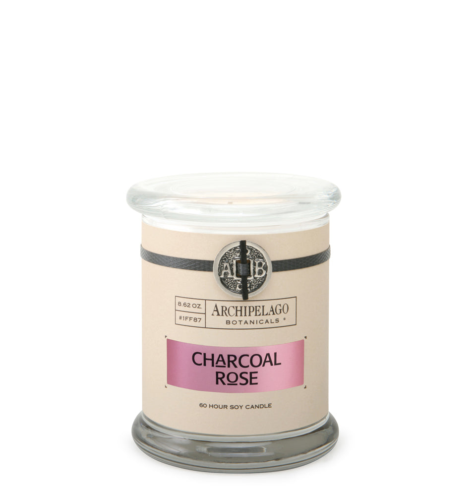 Archipelago Charcoal Rose Jar Candle