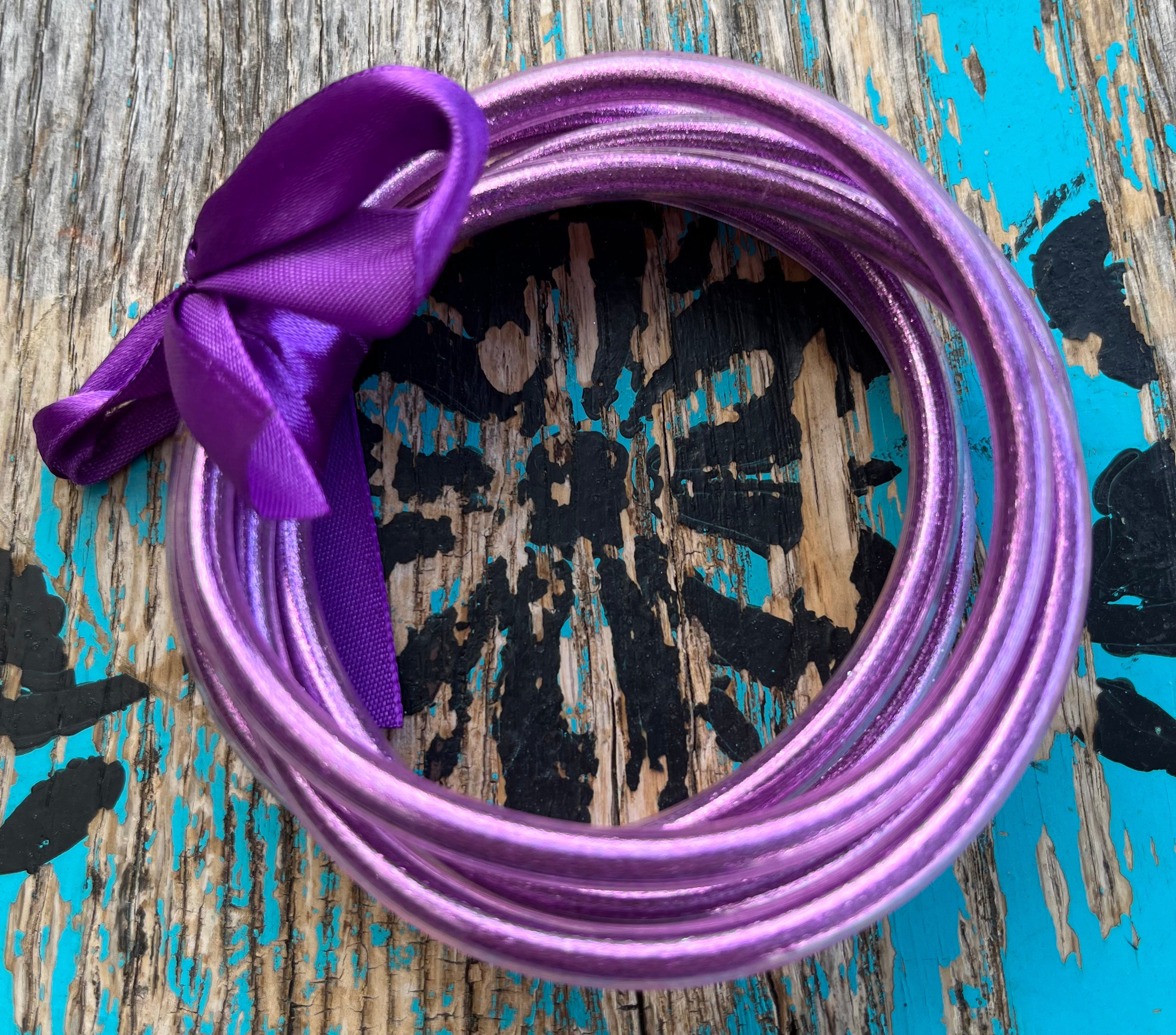 Dark Lavender Bangle Bracelets