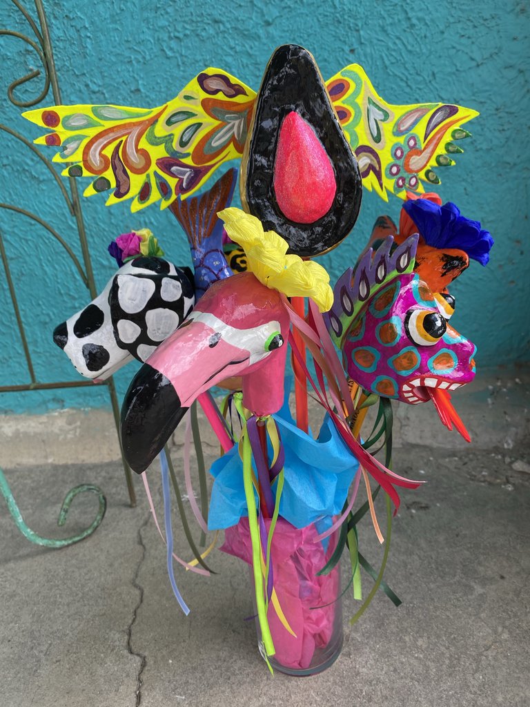 Mermaid Tail Paper Mache Shaker