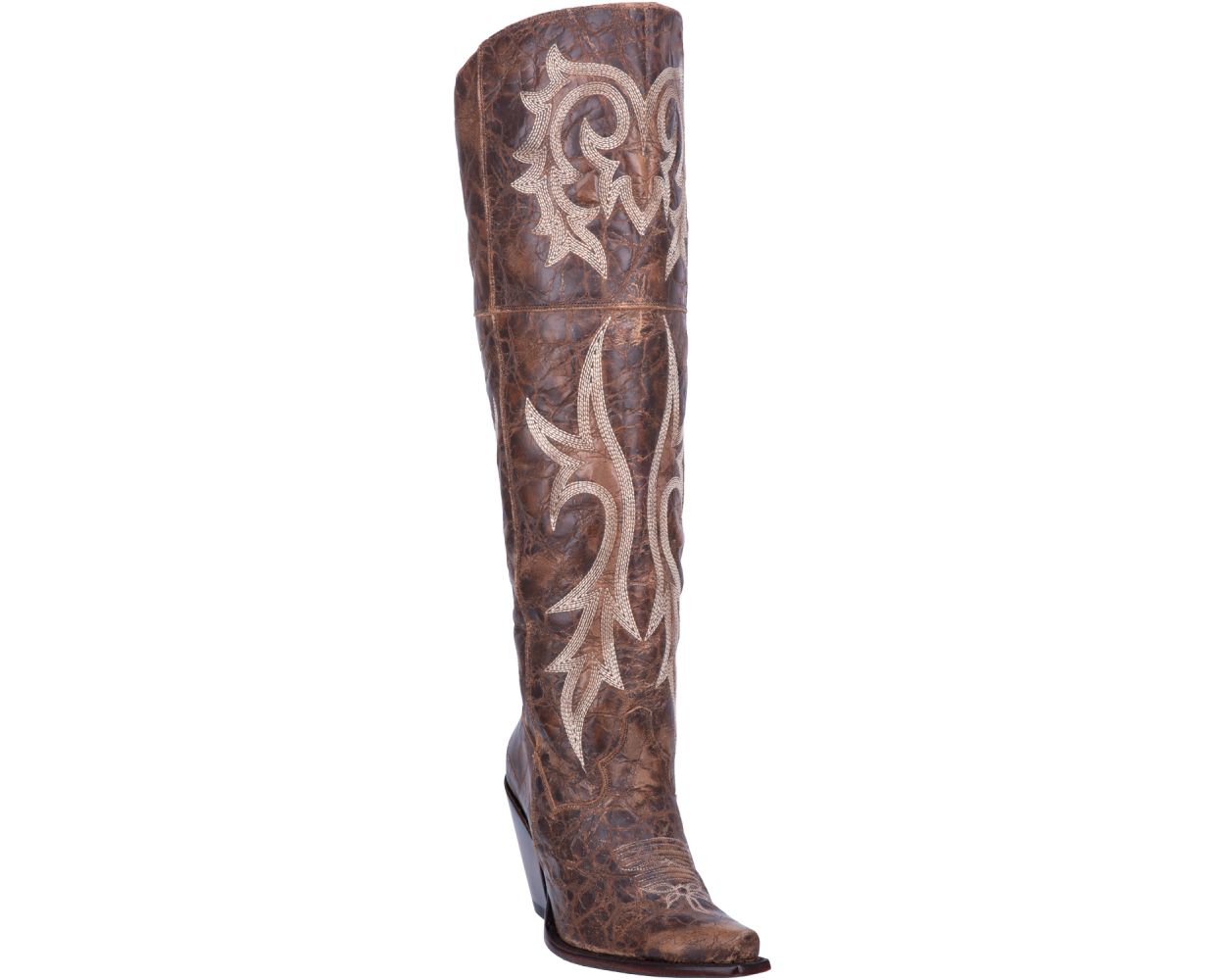 Jilted Knee High Western Leather Boot