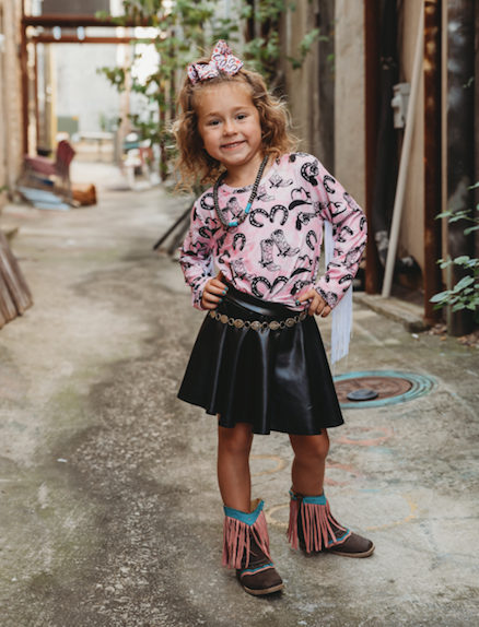 Pretty N Pink Long Sleeve Girl's Top