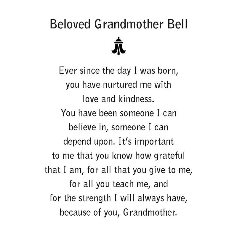 Beloved Grandmother Charm Bell