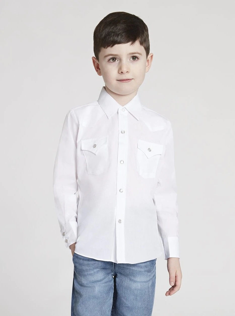 Little boys sales white dress shirt