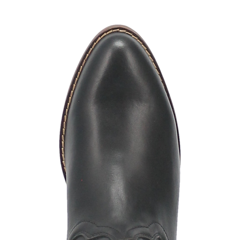 Dingo Black Leather Bootie