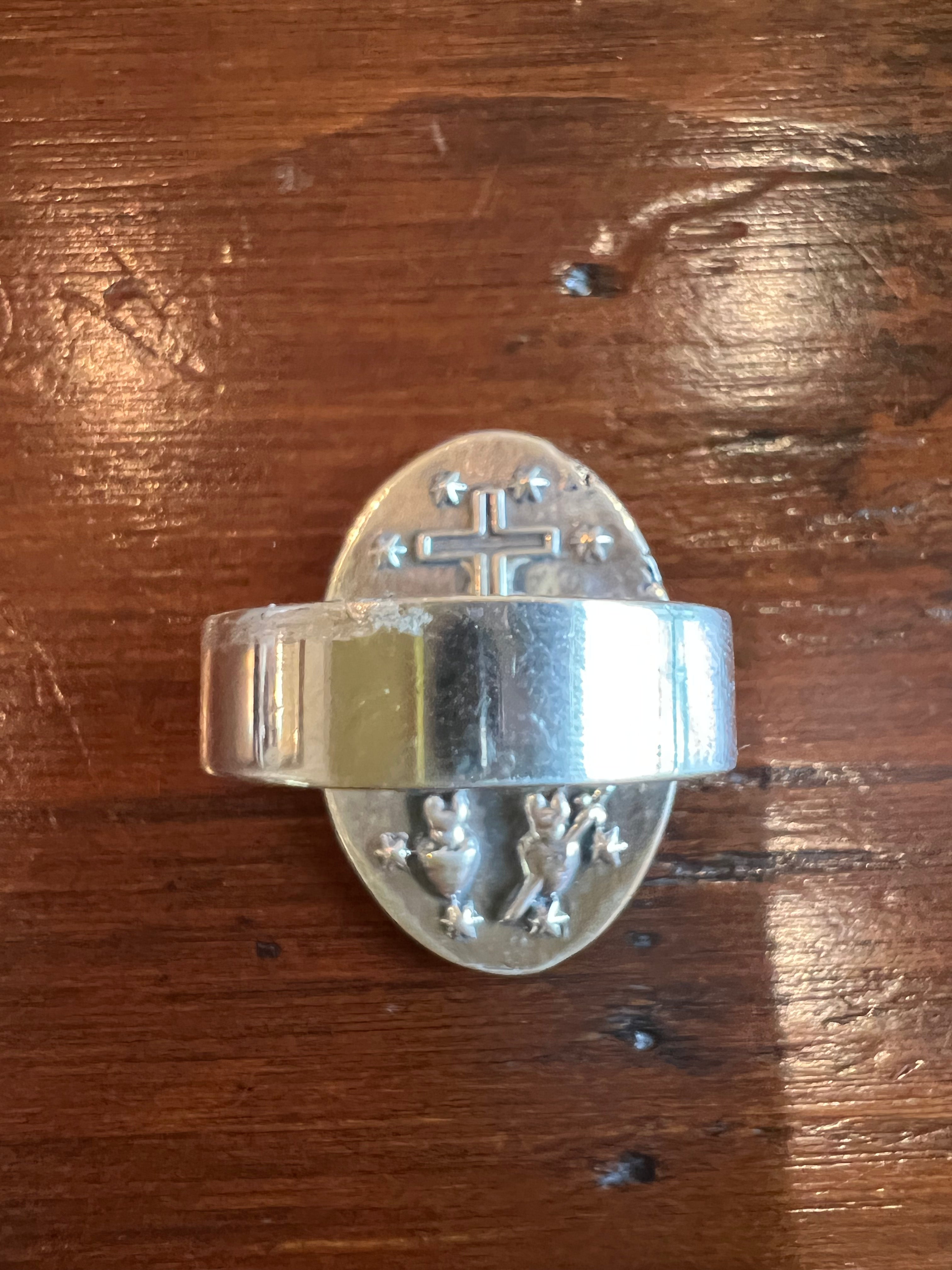 Sterling Silver Miraculous Medal Ring