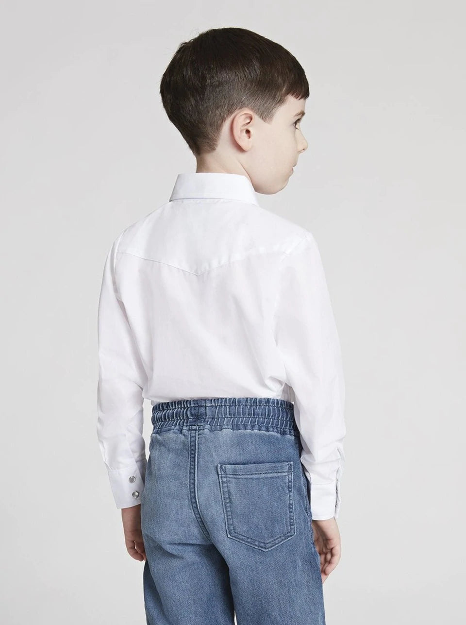 Little Boys White Western Shirt