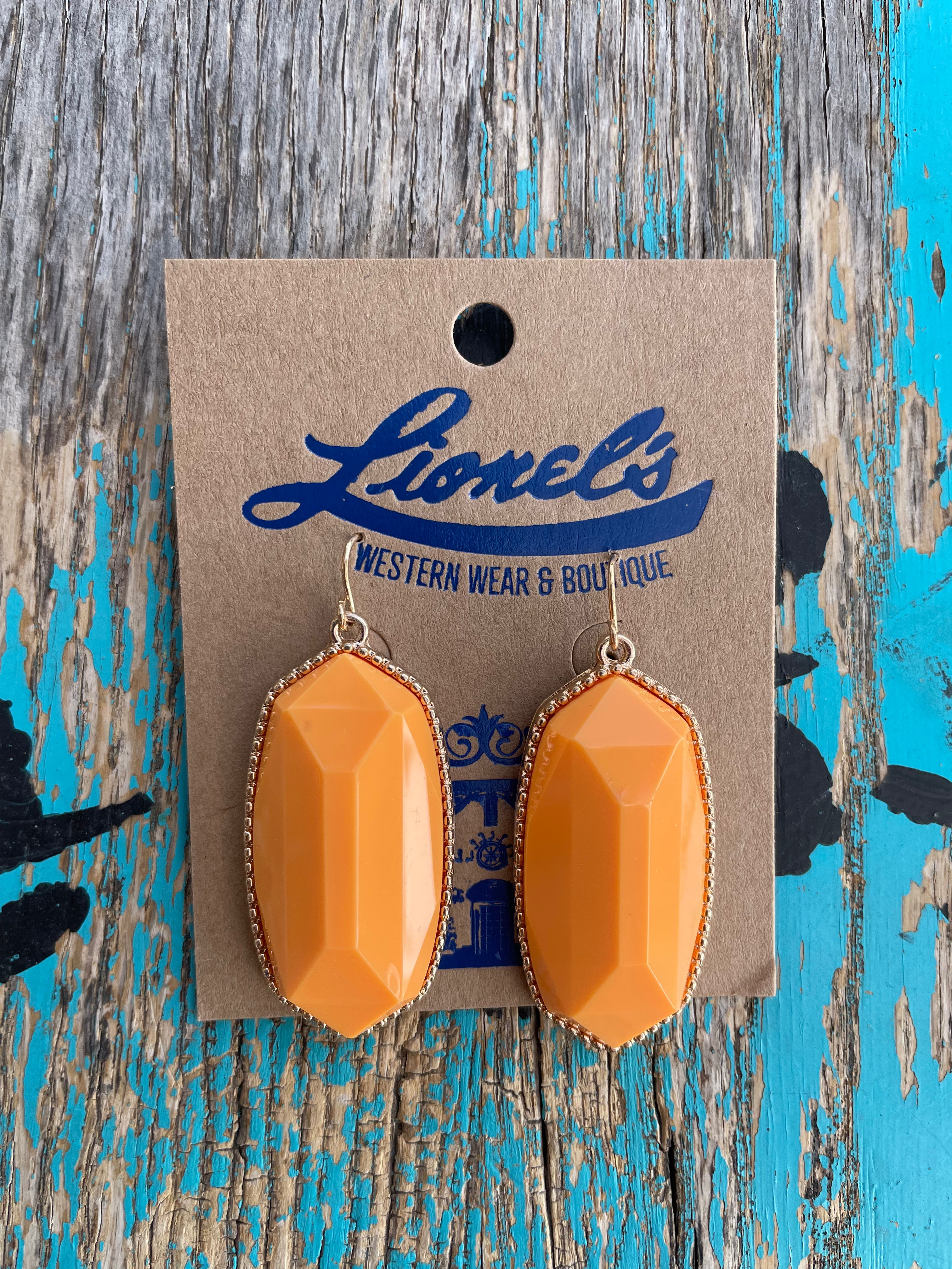 Mustard Yellow Kendra Look Earrings