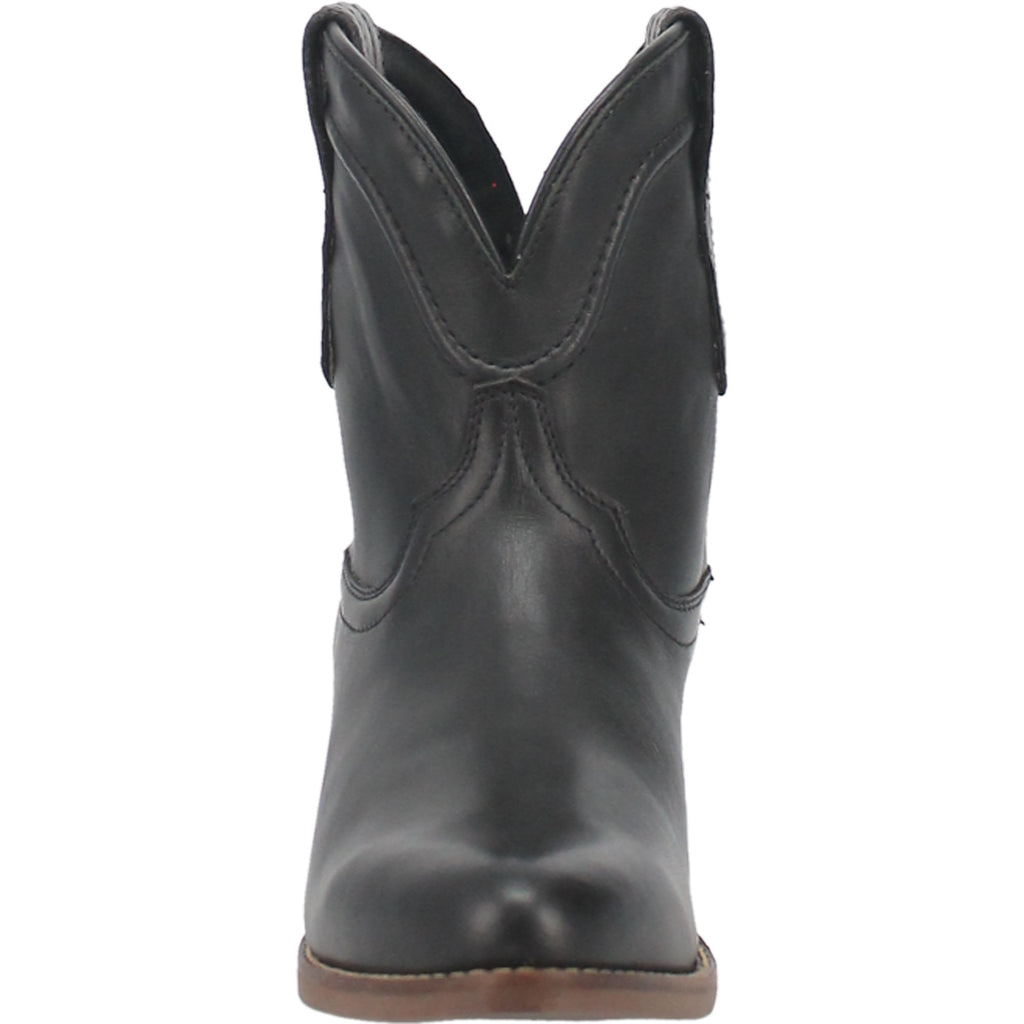 Dingo Black Leather Bootie