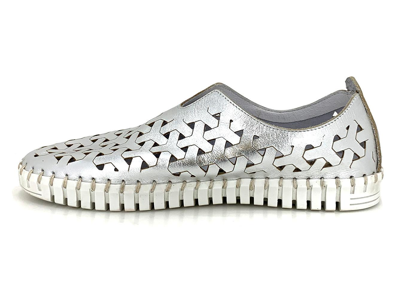 Eric Michael Inez Sneakers- Silver