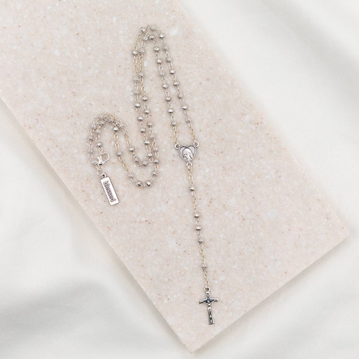 Rose Bead Medjugorje Rosary