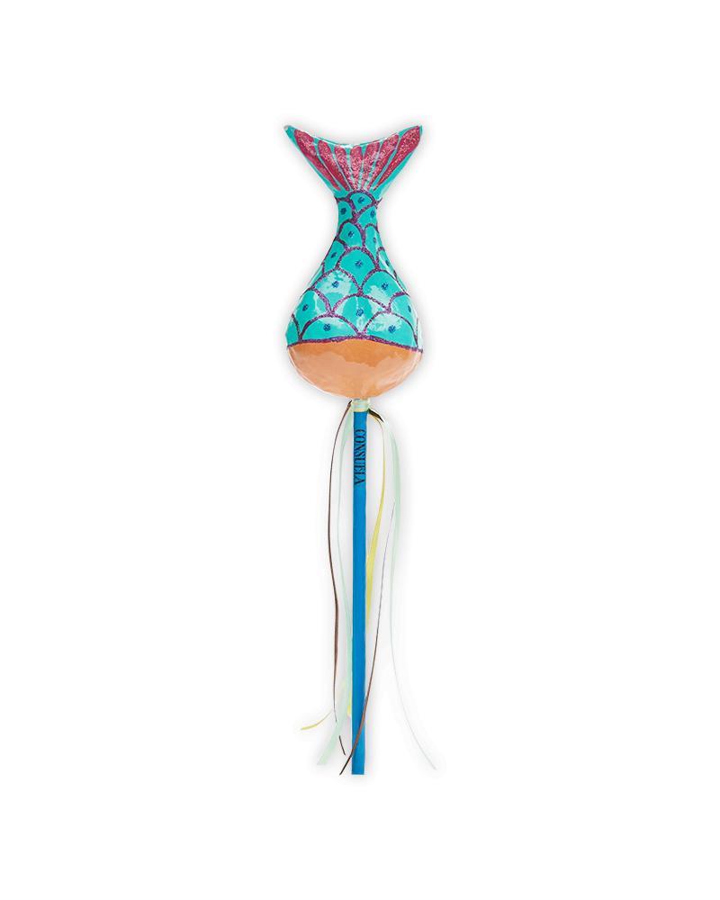 Mermaid Tail Paper Mache Shaker