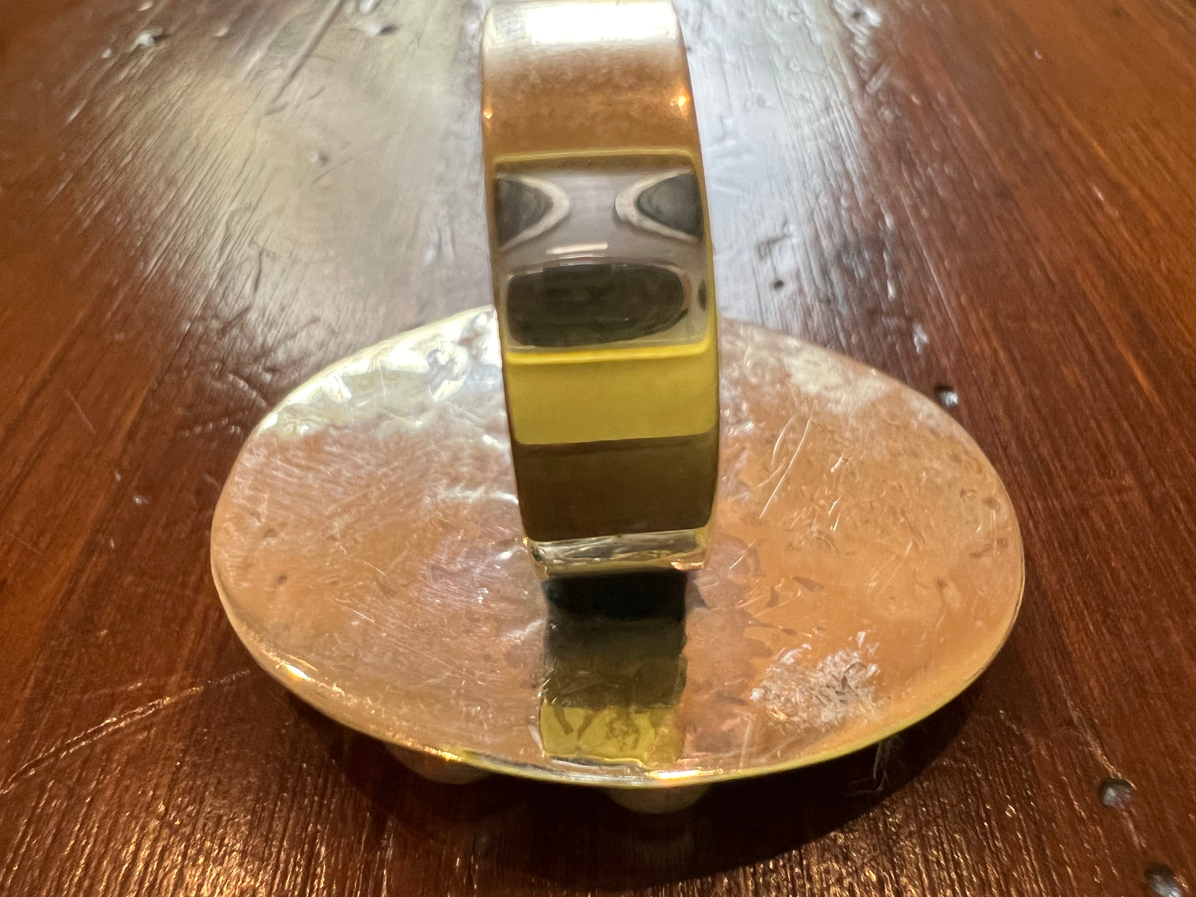 Sterling Silver & Pearl Oval Ring