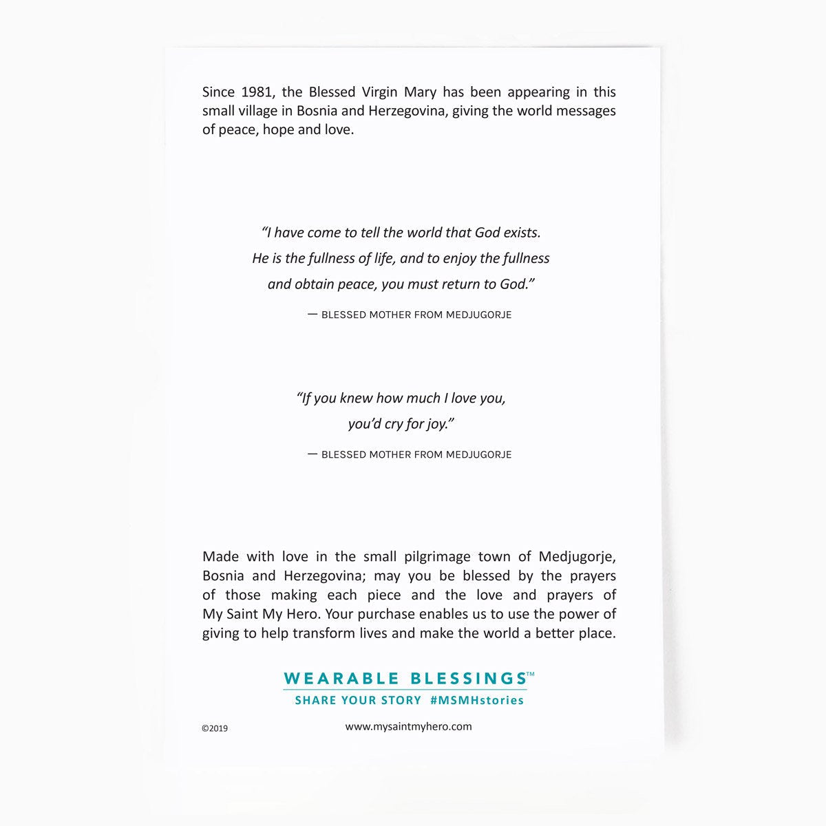 Olive Wood and Amazonite Medjugorje Rosary