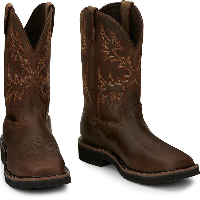 Justin Driller 11" Steel Toe Work Boot