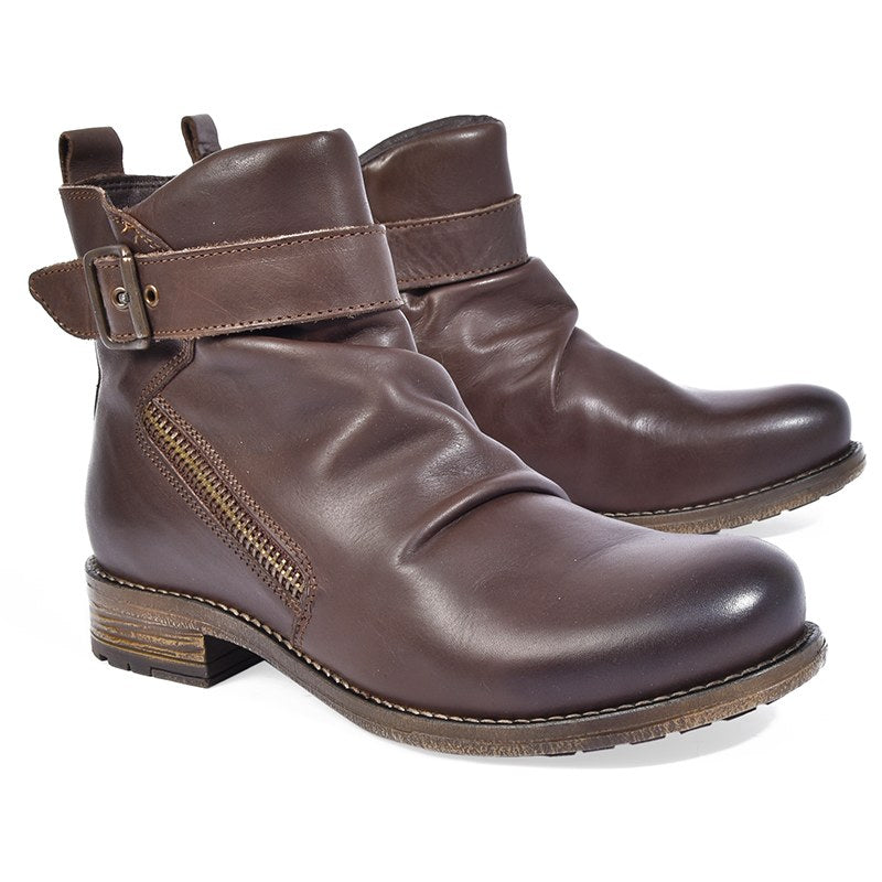 Eric Michael Dark Brown Leather Boots Shop Women main image 4