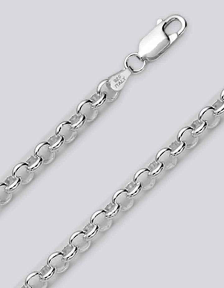 Sterling Silver  Large Link Charm Bracelet