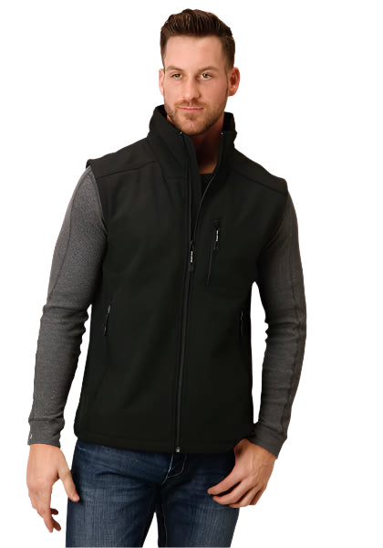 Men's Hi Tech Fleece Black Vest