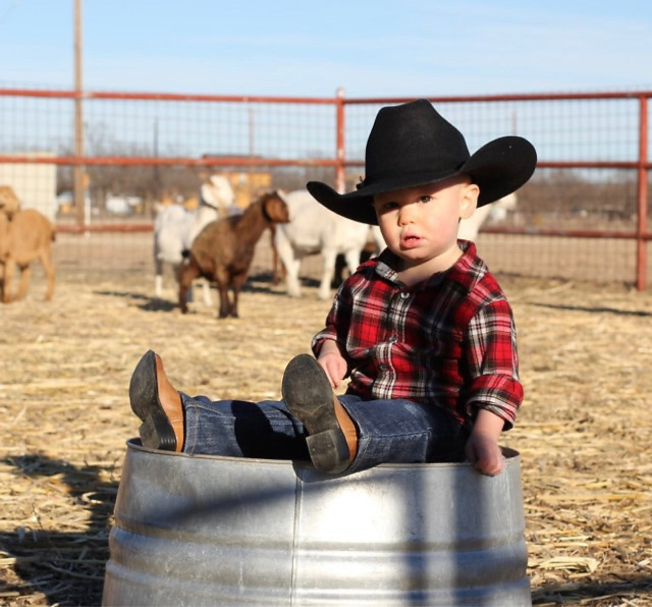 Mr Outlaw Black Wool Hat for Kids