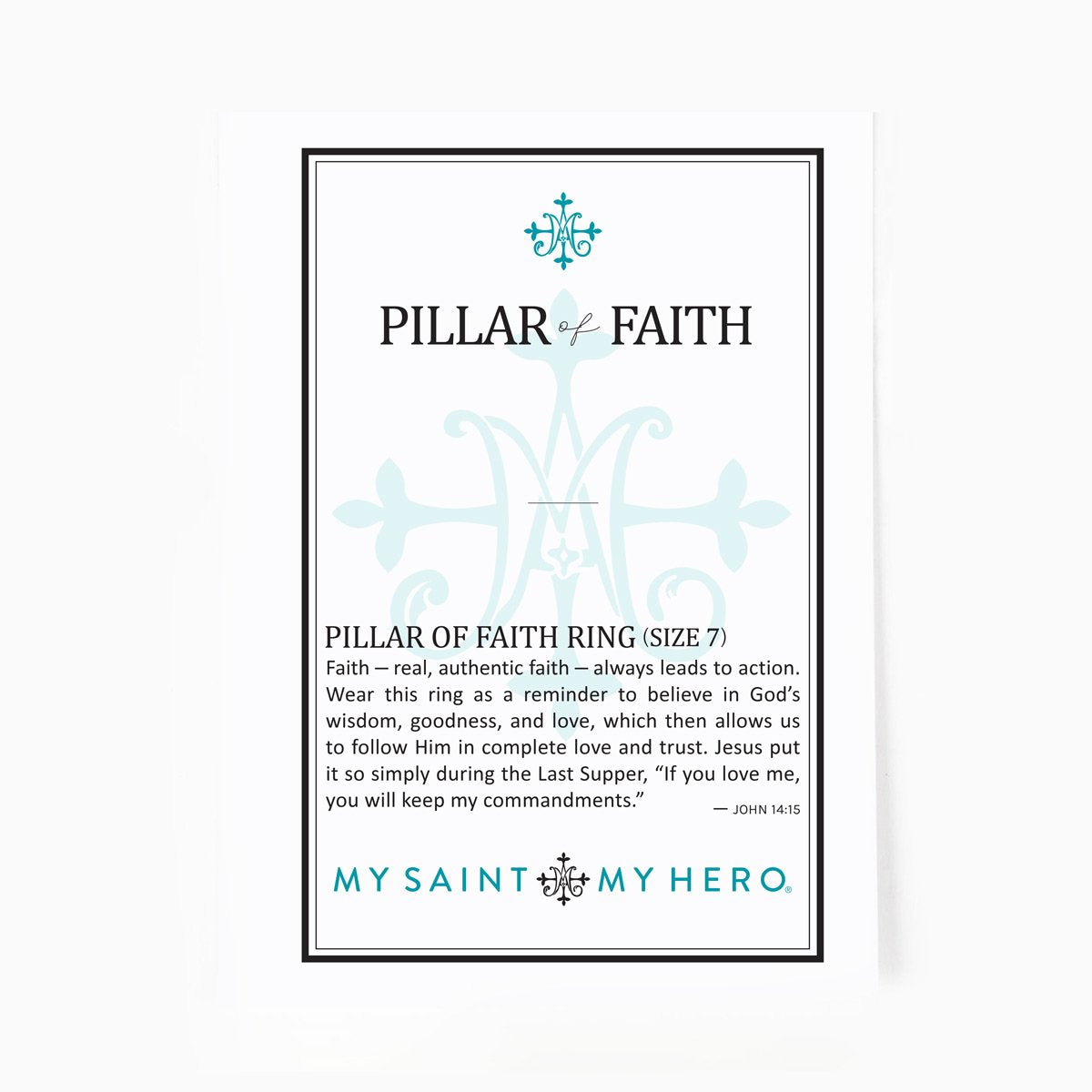 Pillar of Faith Cross Ring