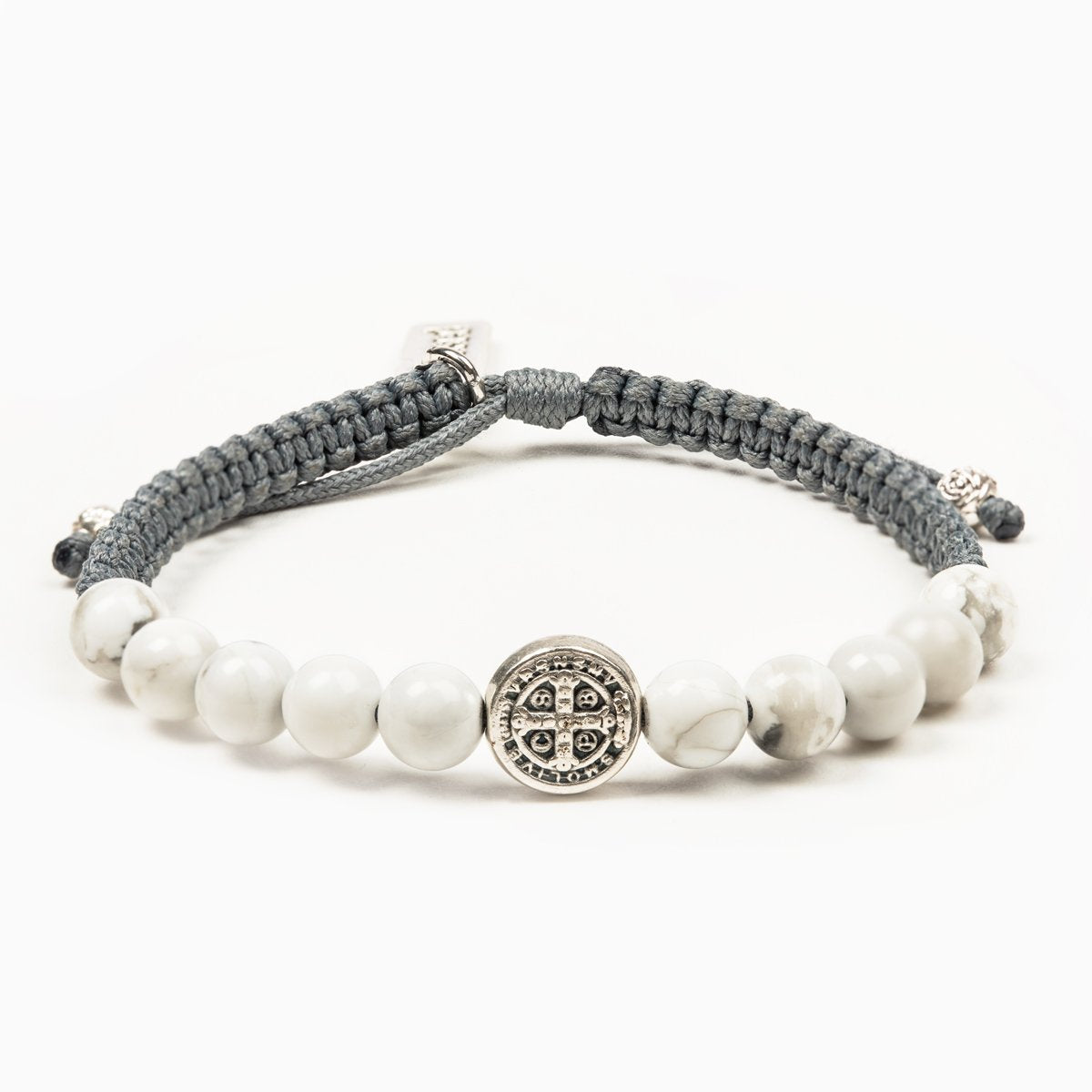 Wake Up and Pray Meditation Bracelet - White Howlite