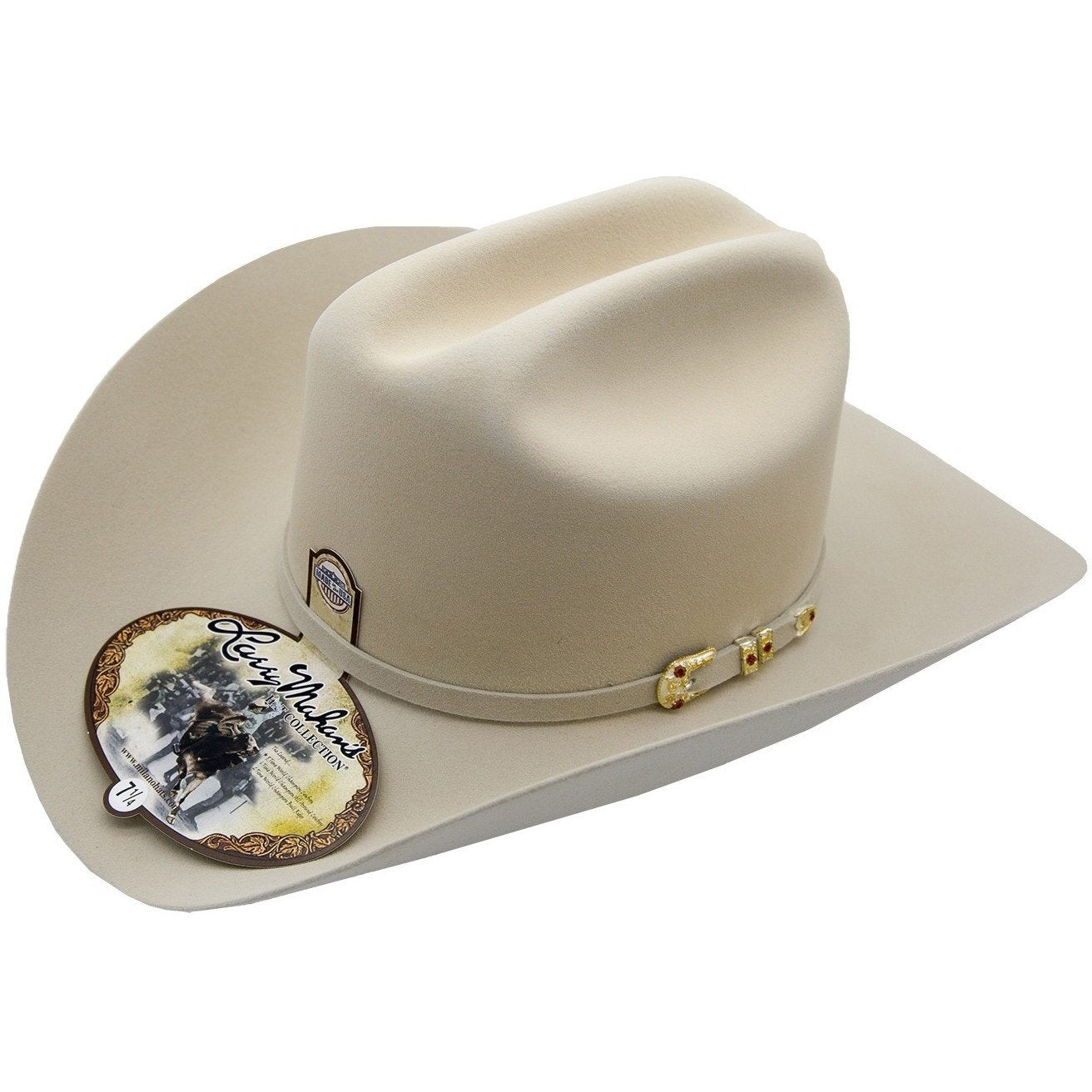Larry Mahan Men's Silver Belly 10X Tucson Fur Felt Cowboy Hat