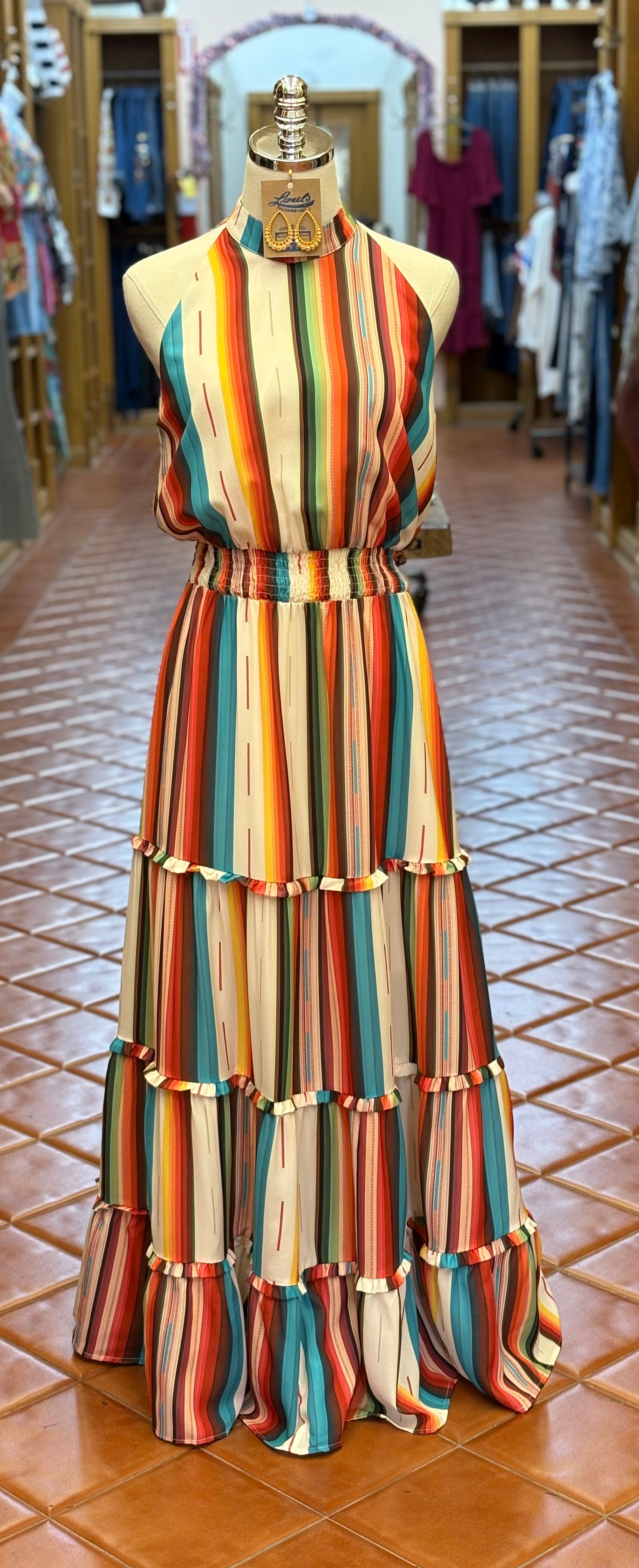 Sleeveless Serape Maxi Dress
