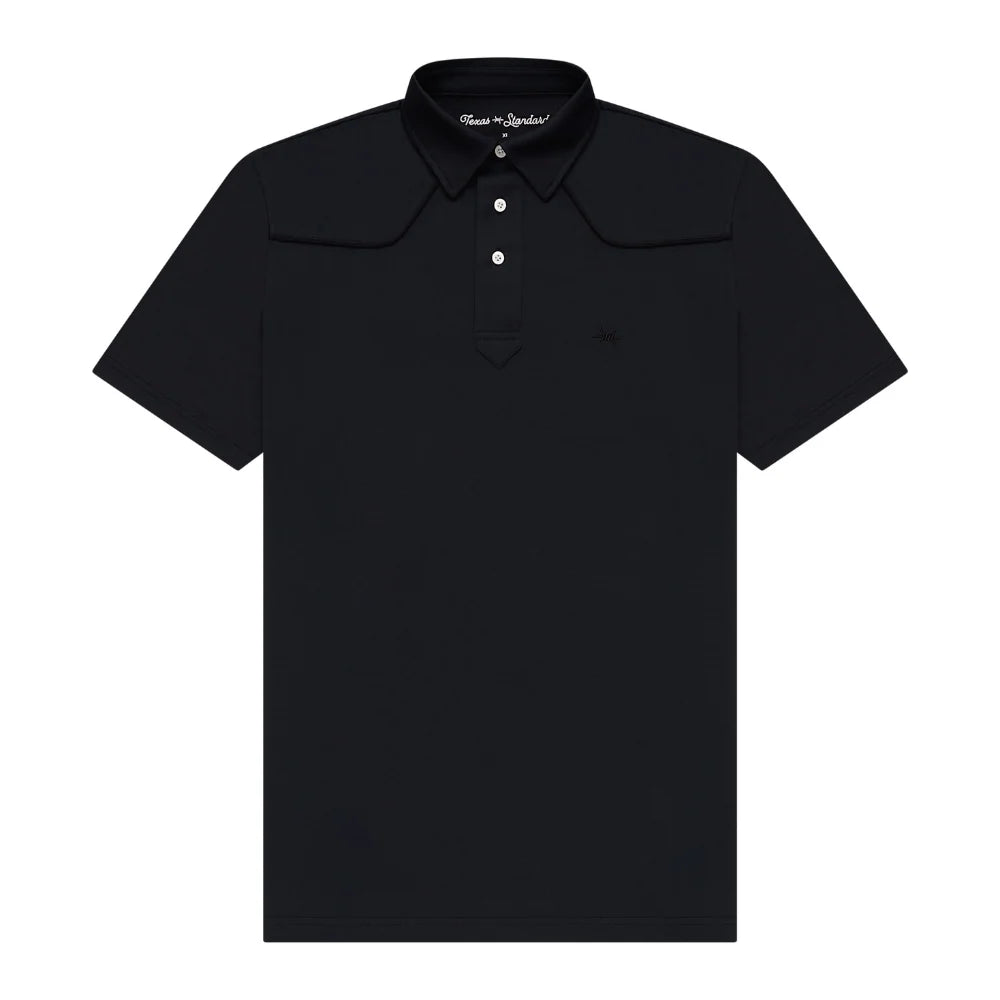 Lariat Western Polo- Cannon Black