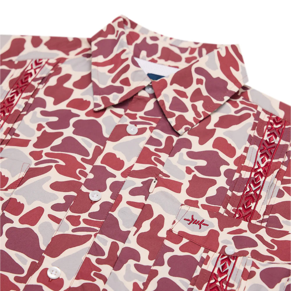 Guayabera Libre- MaroonCamo by Texas Standard