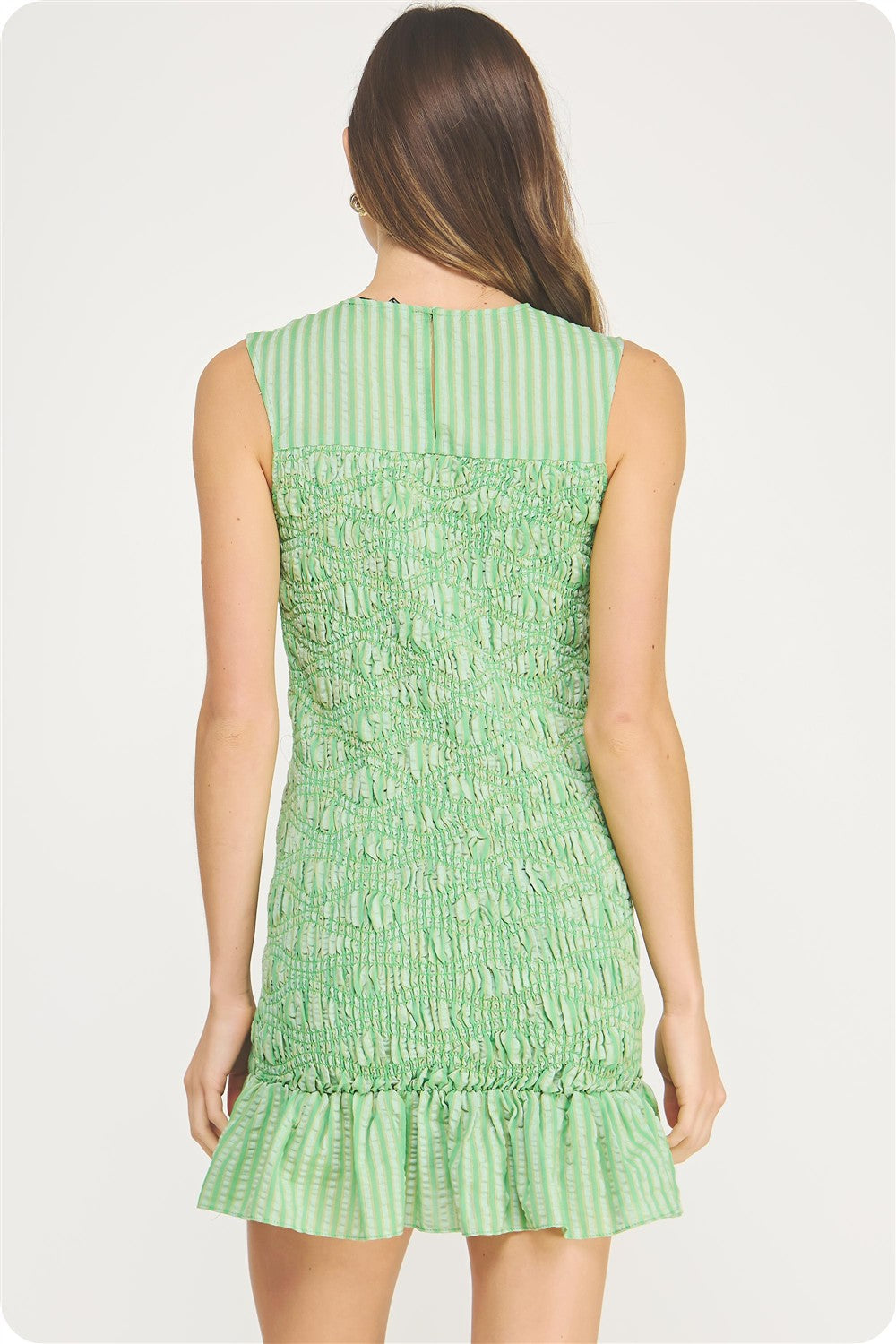 Mint To Be Smocked Mini Dress