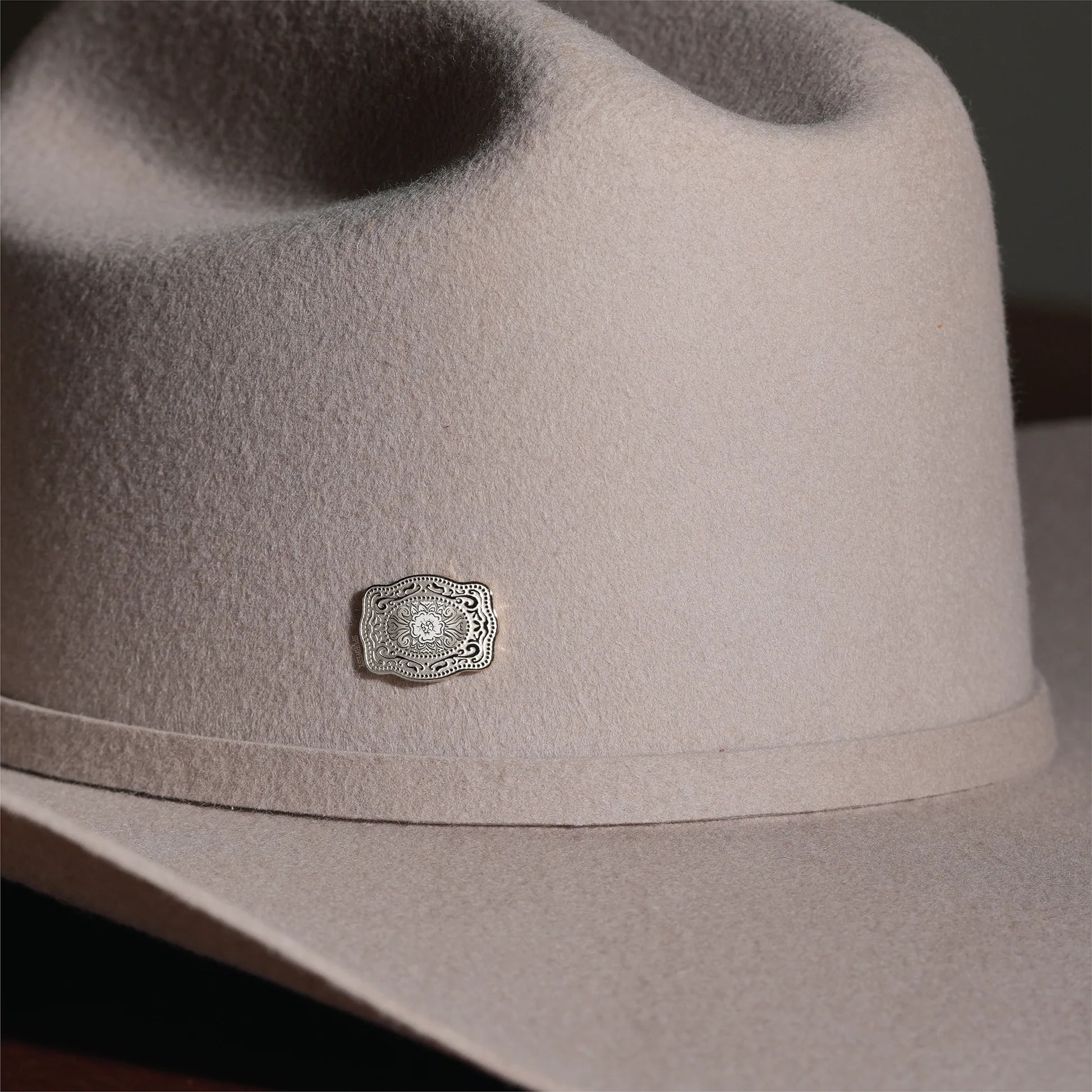 SpurWest Mini Belt Buckle Hatpin (Amelia Rose) - Silver