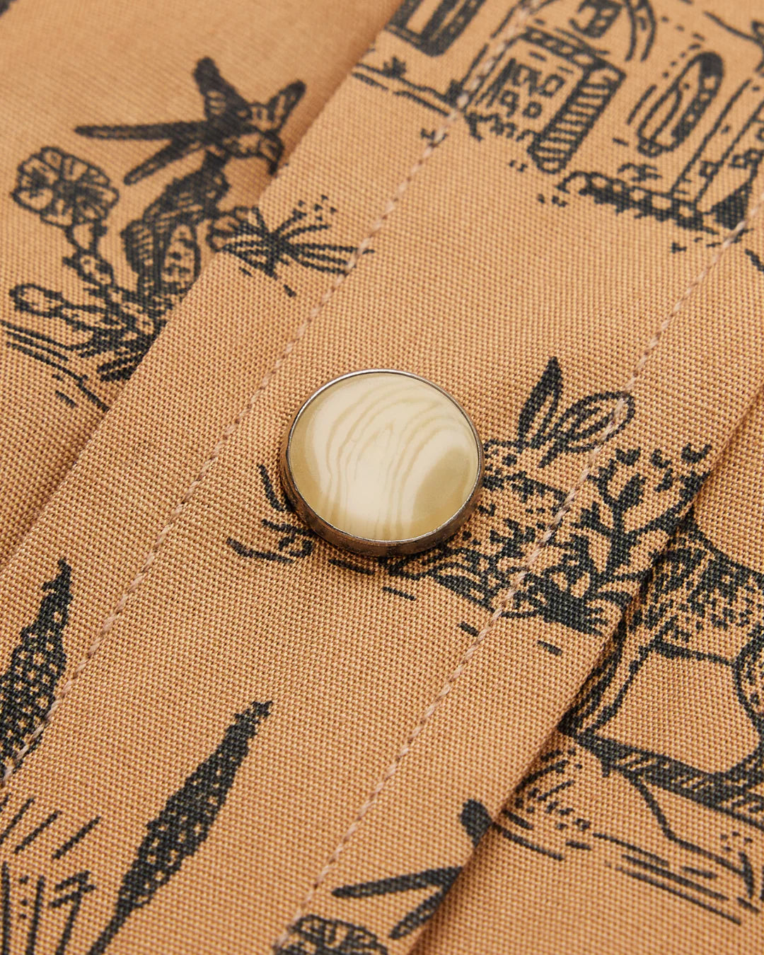 Signature Pearl Snap- West Texas Toile