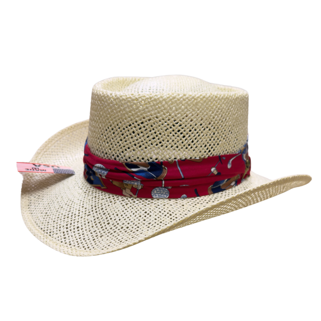 Pinzano Straw Golfer's Hat