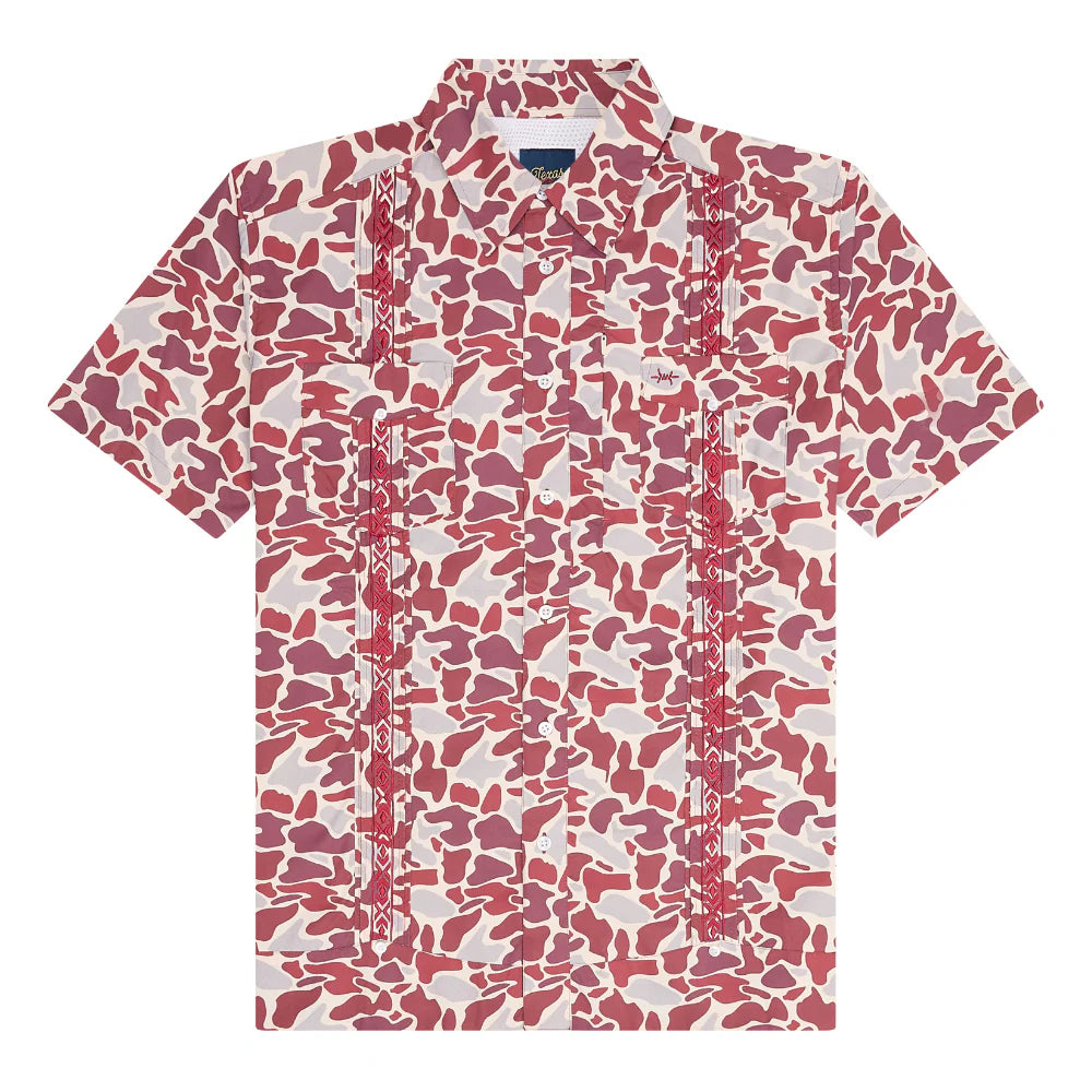 Guayabera Libre- MaroonCamo by Texas Standard