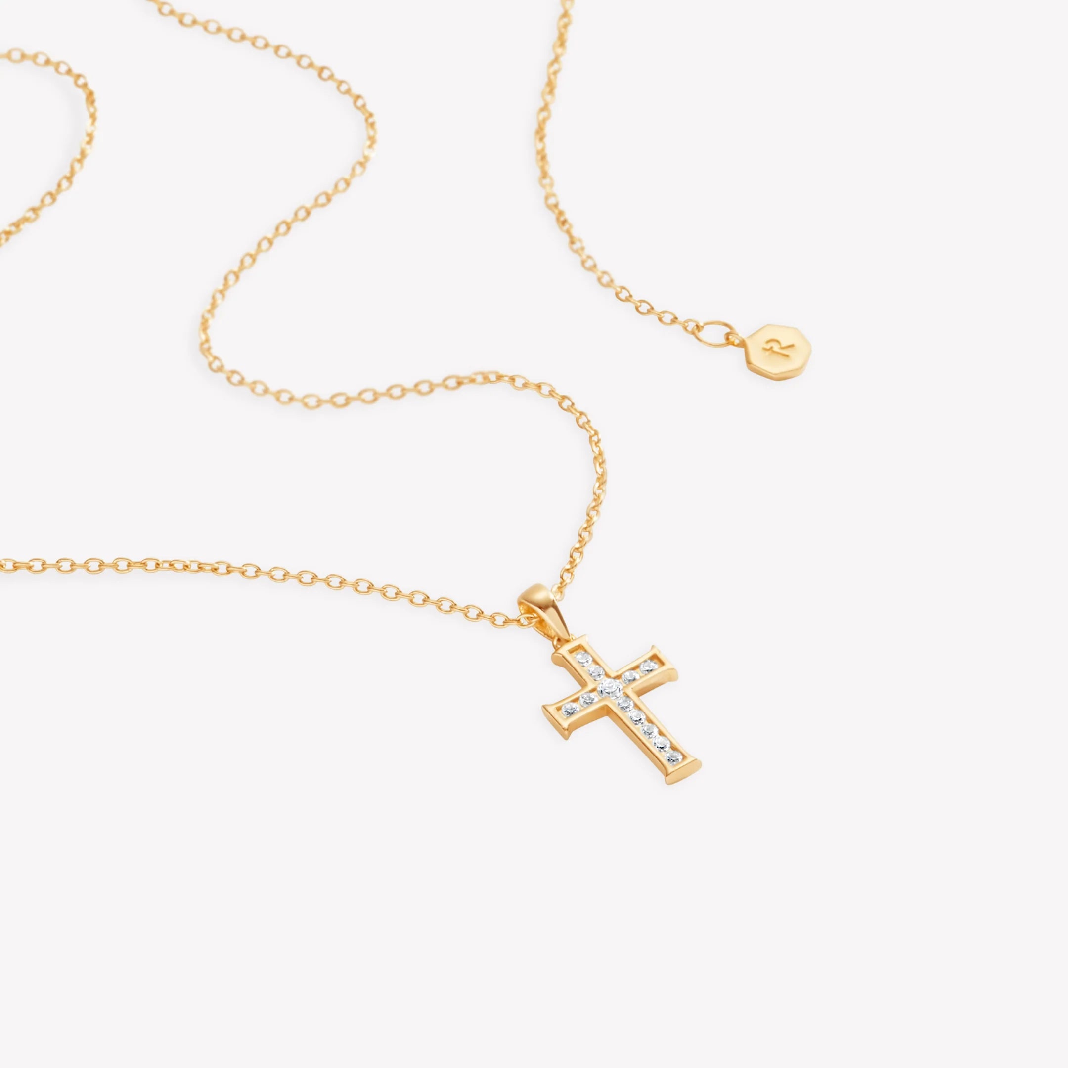 Luminous Cross Pendant-Gold