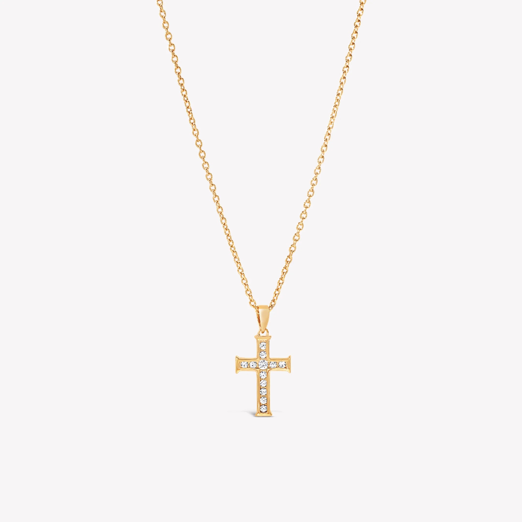Luminous Cross Pendant-Gold