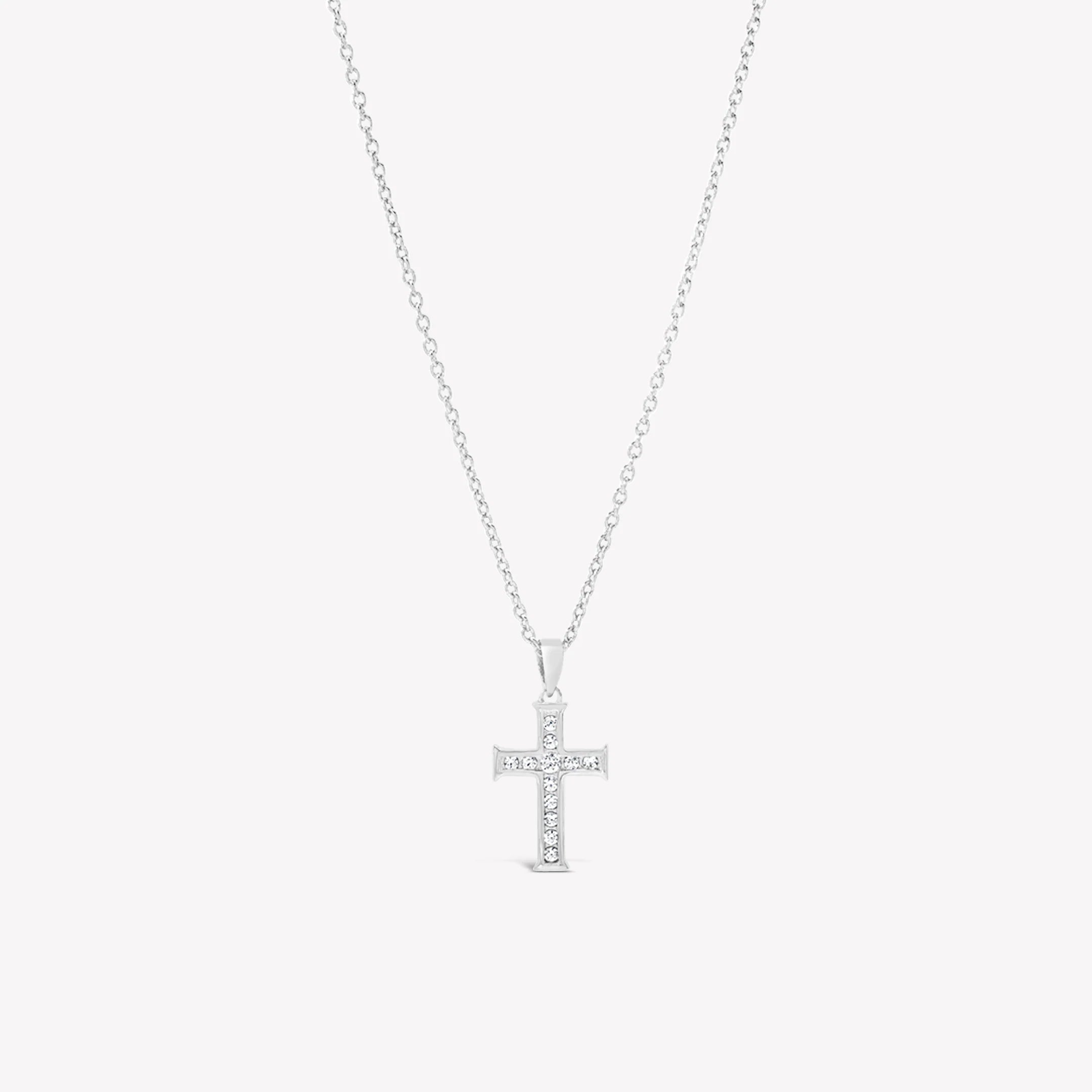 Luminous Cross Pendant-Silver