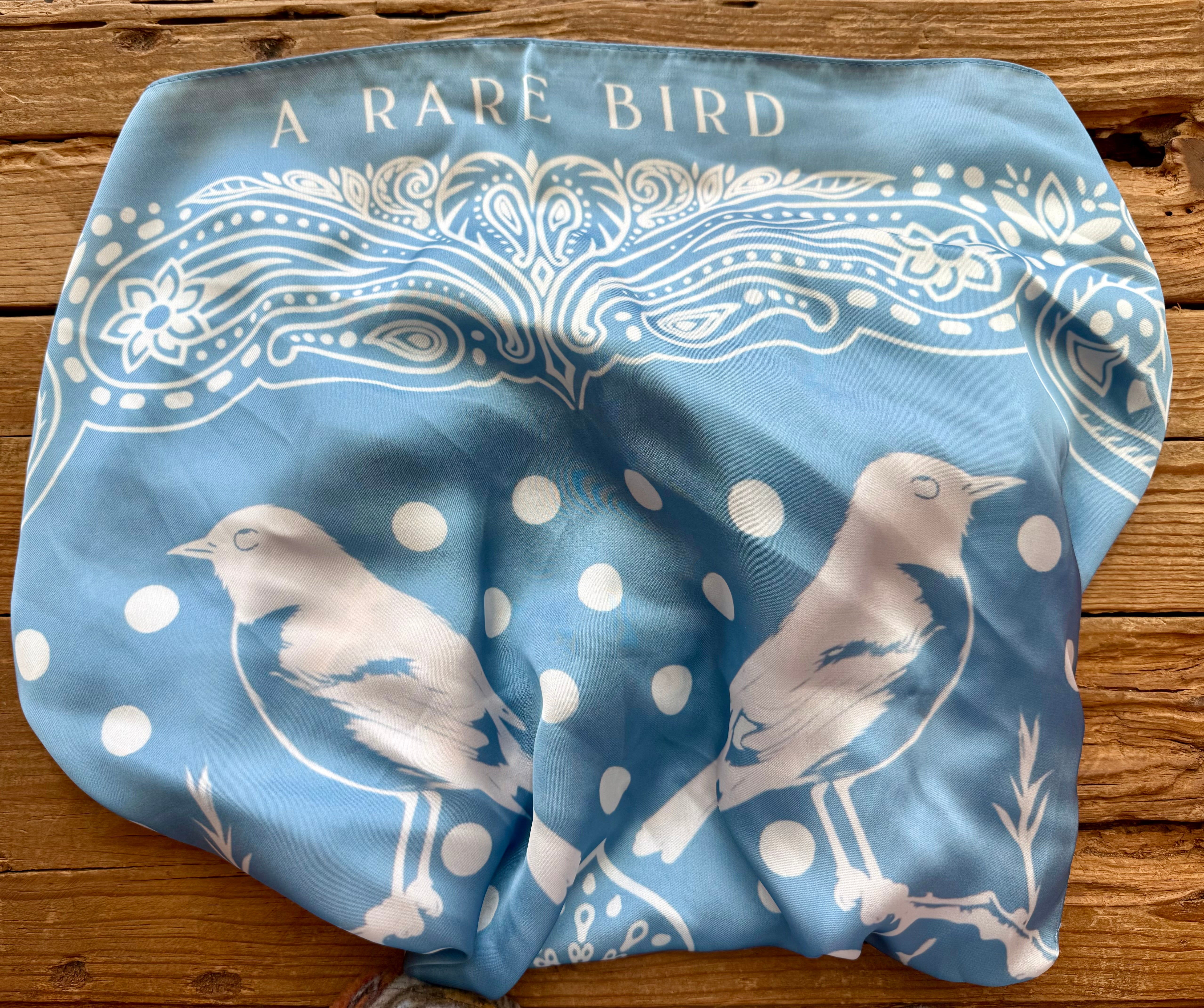 Chambray Blue Silk Rayon Wild Rag