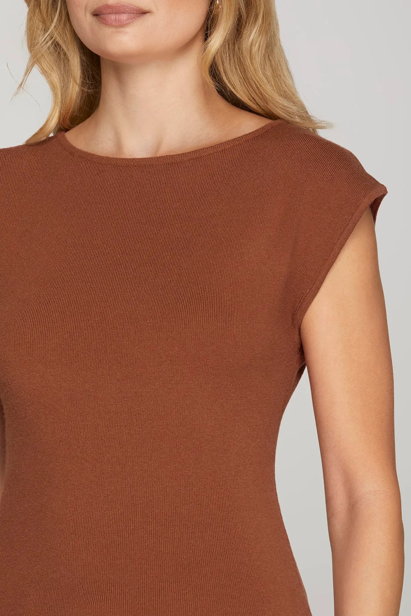 Cinnamon Classic Knit Shell