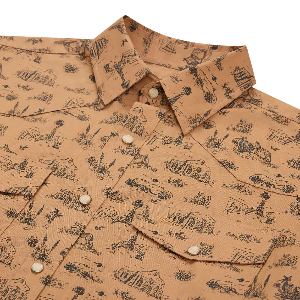Signature Pearl Snap- West Texas Toile