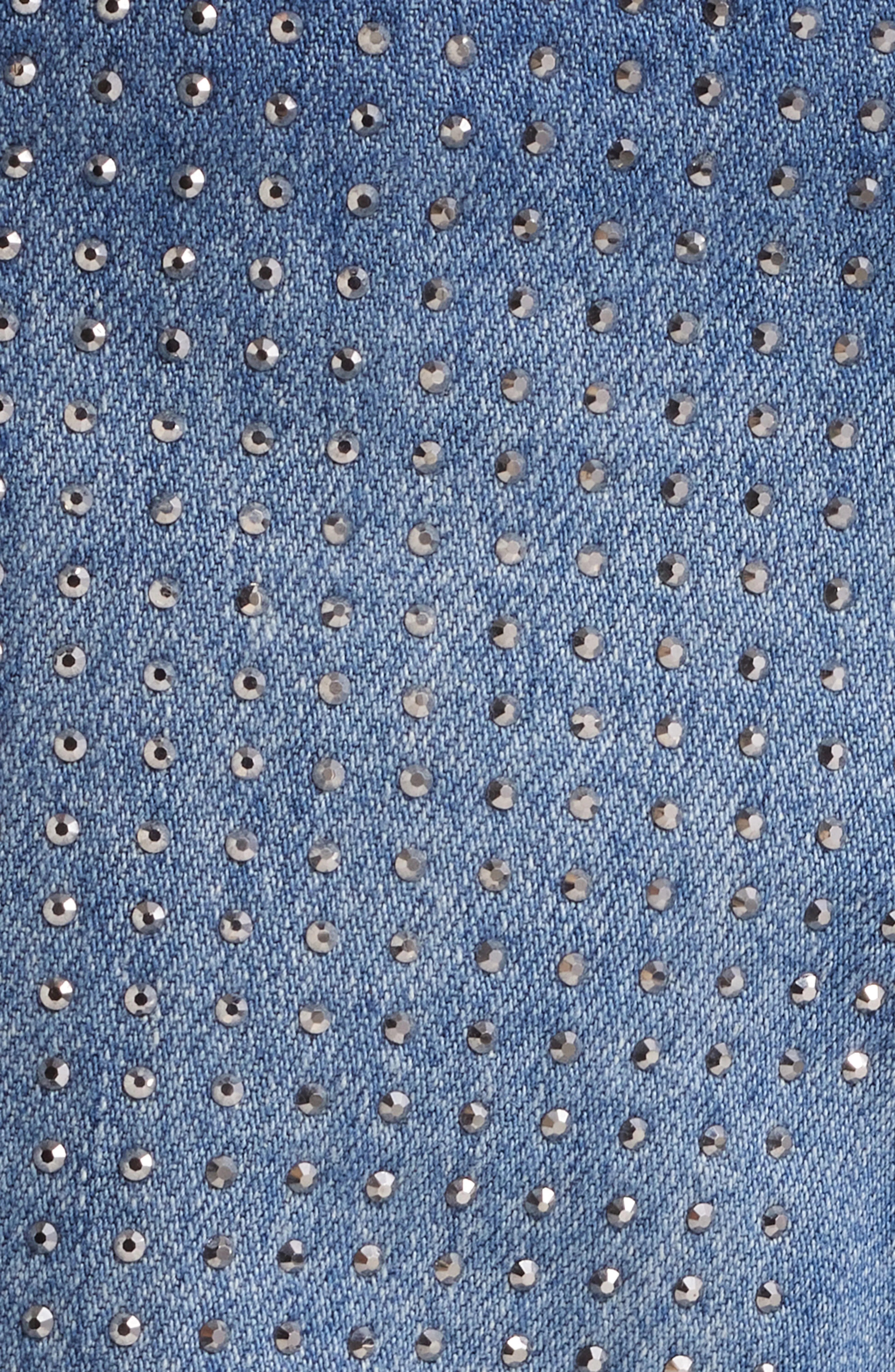 Oversize Rhinestone Baggy Wide Leg Jeans by HIDDEN