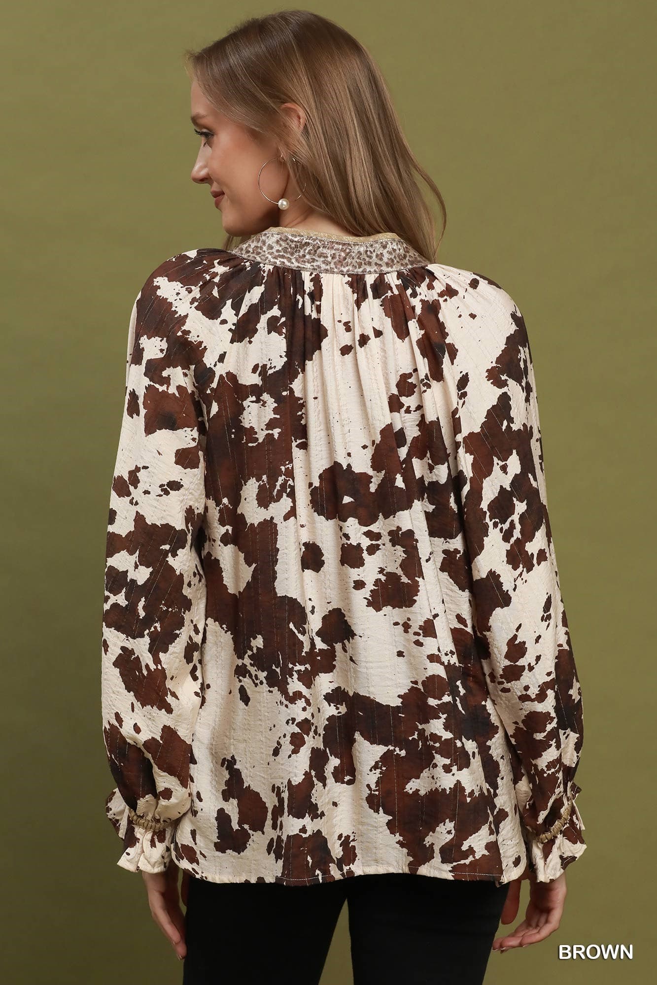 Prairie Cowhide Blouse 🤎