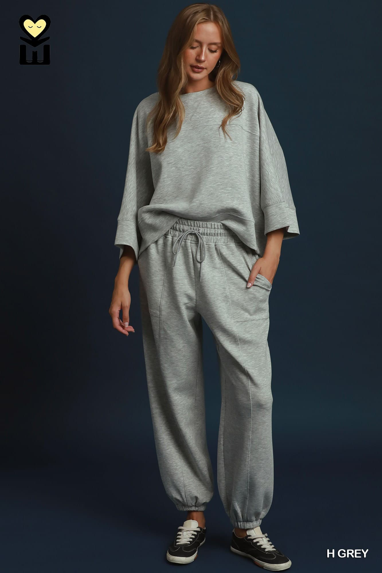 Heather Grey LuxeKnit Weekend Lounge Set ☁️✨