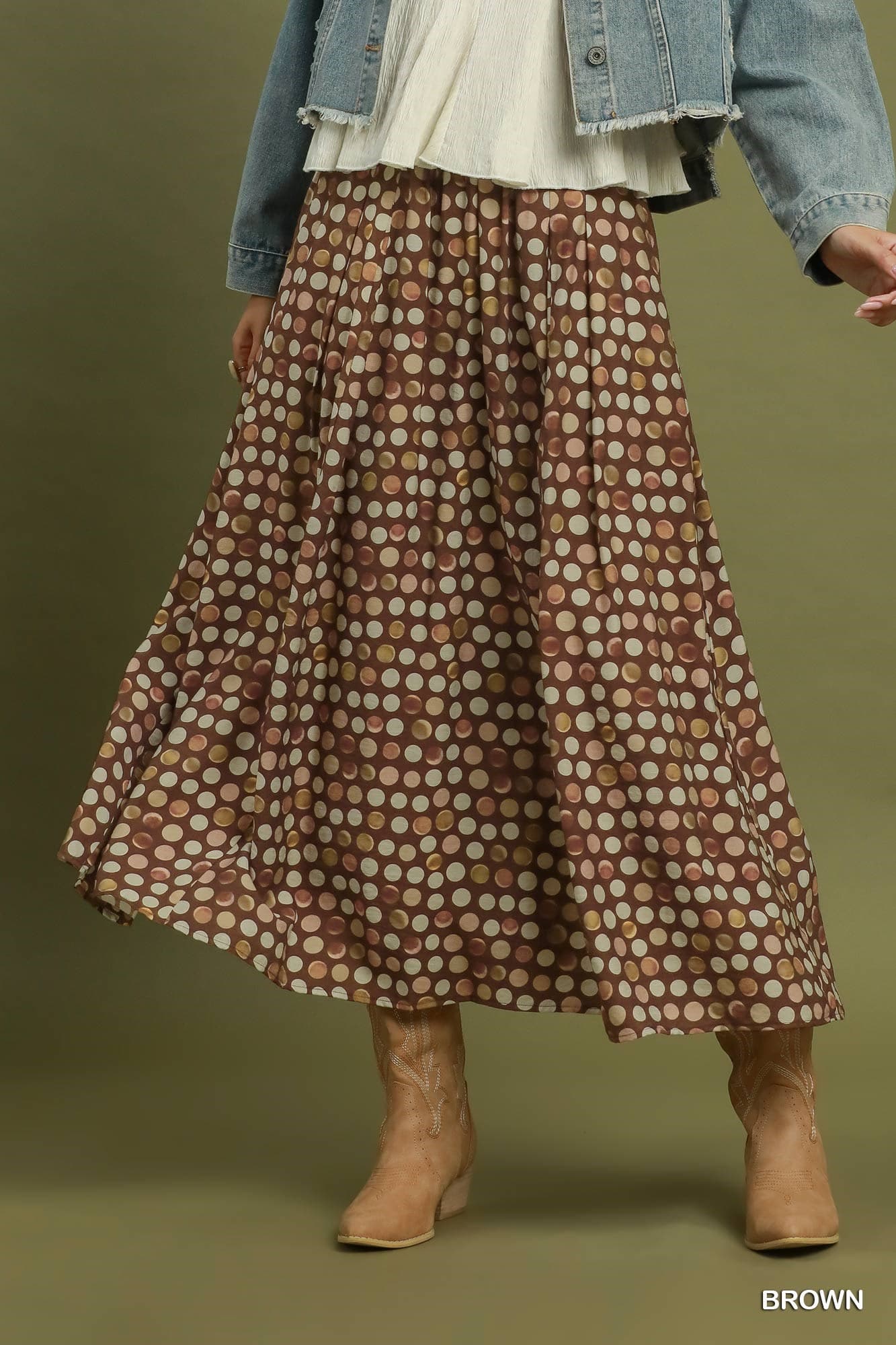 Cocoa Confetti Maxi Skirt 🤎