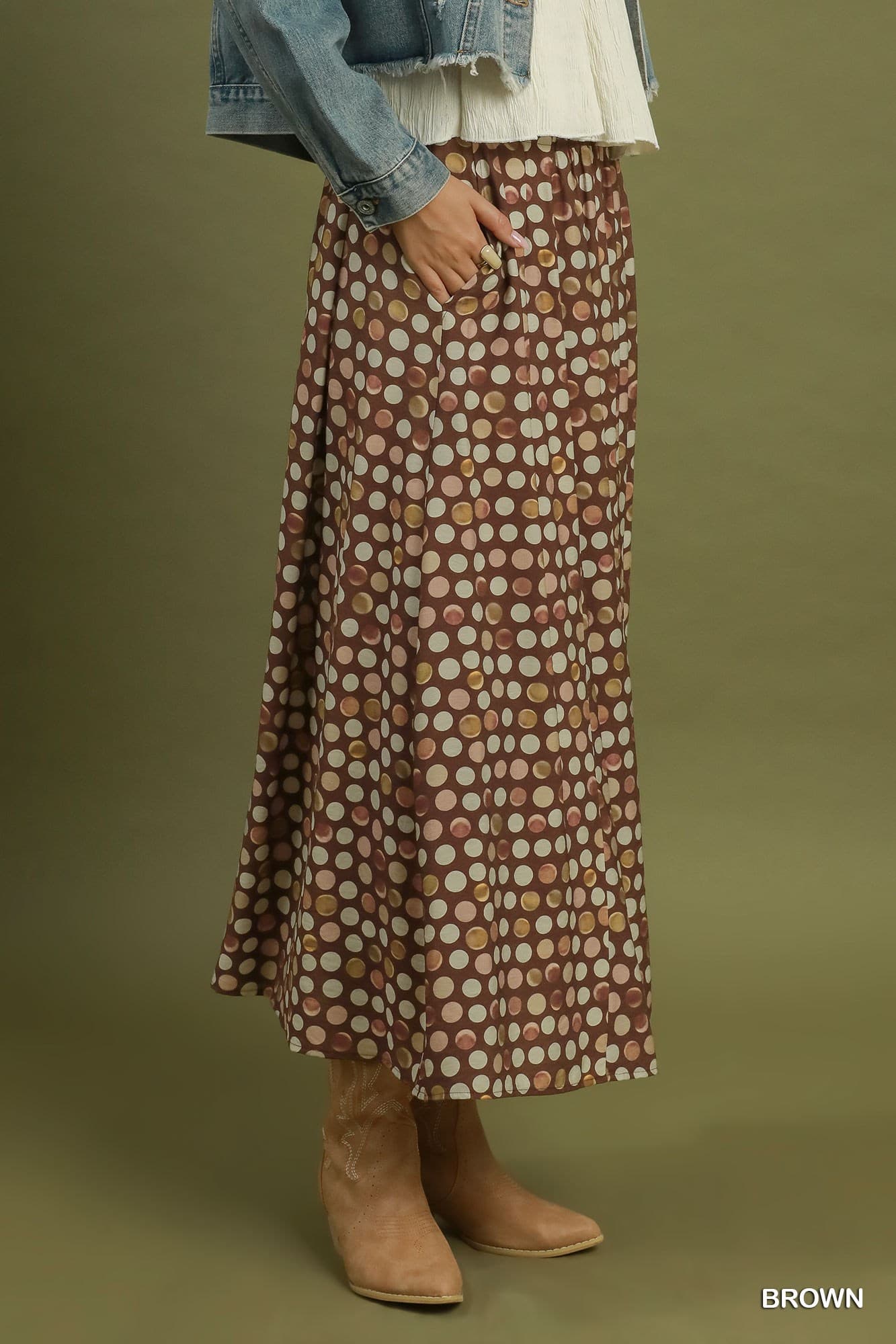 Cocoa Confetti Maxi Skirt 🤎
