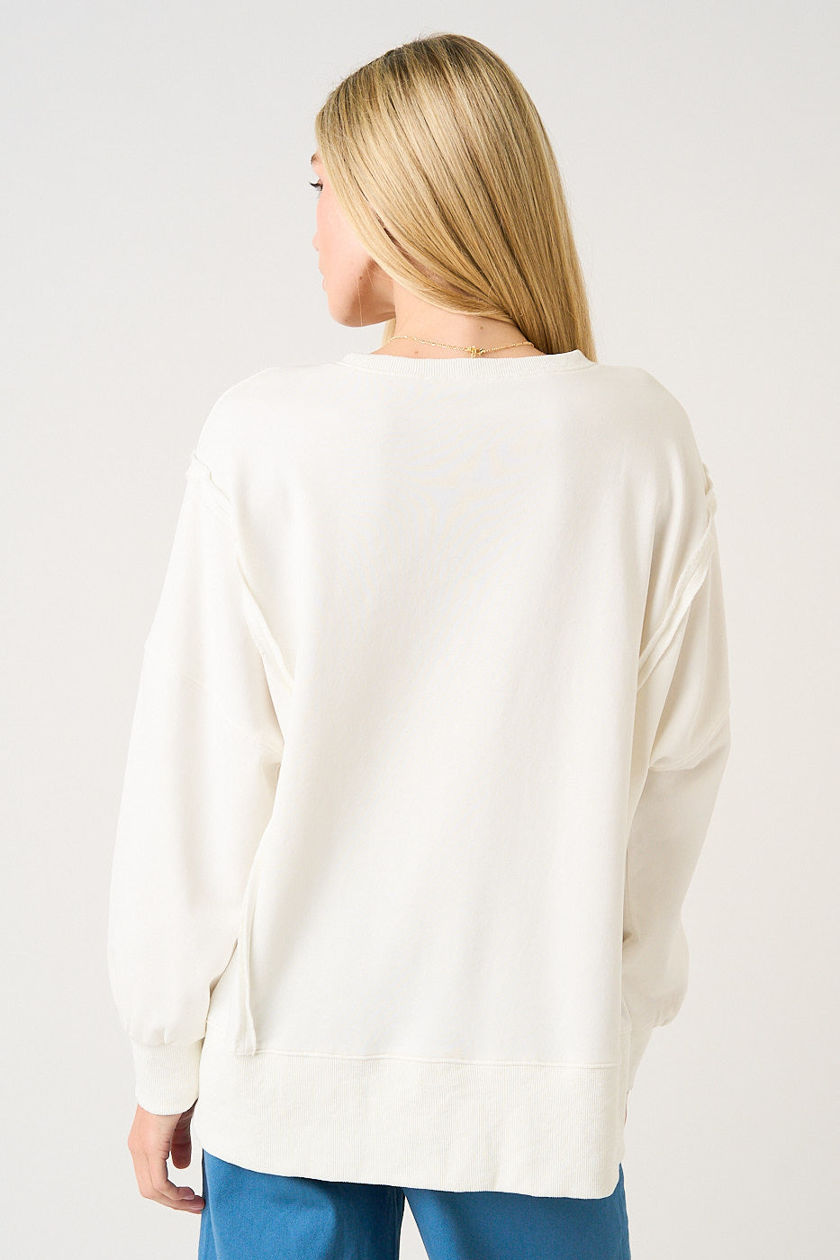 Jesus Loves You White Long Sleeve Sweatshirt