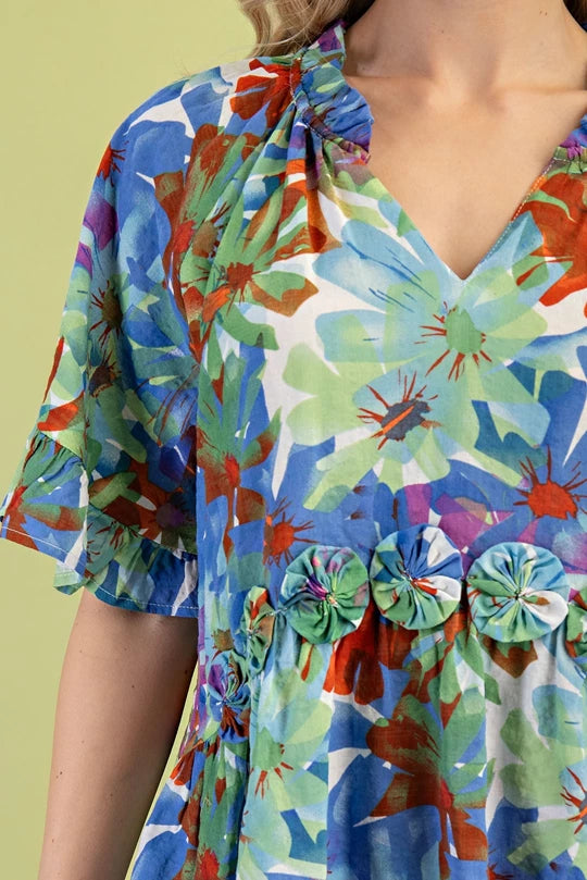 Boho Bloom Rosette Top