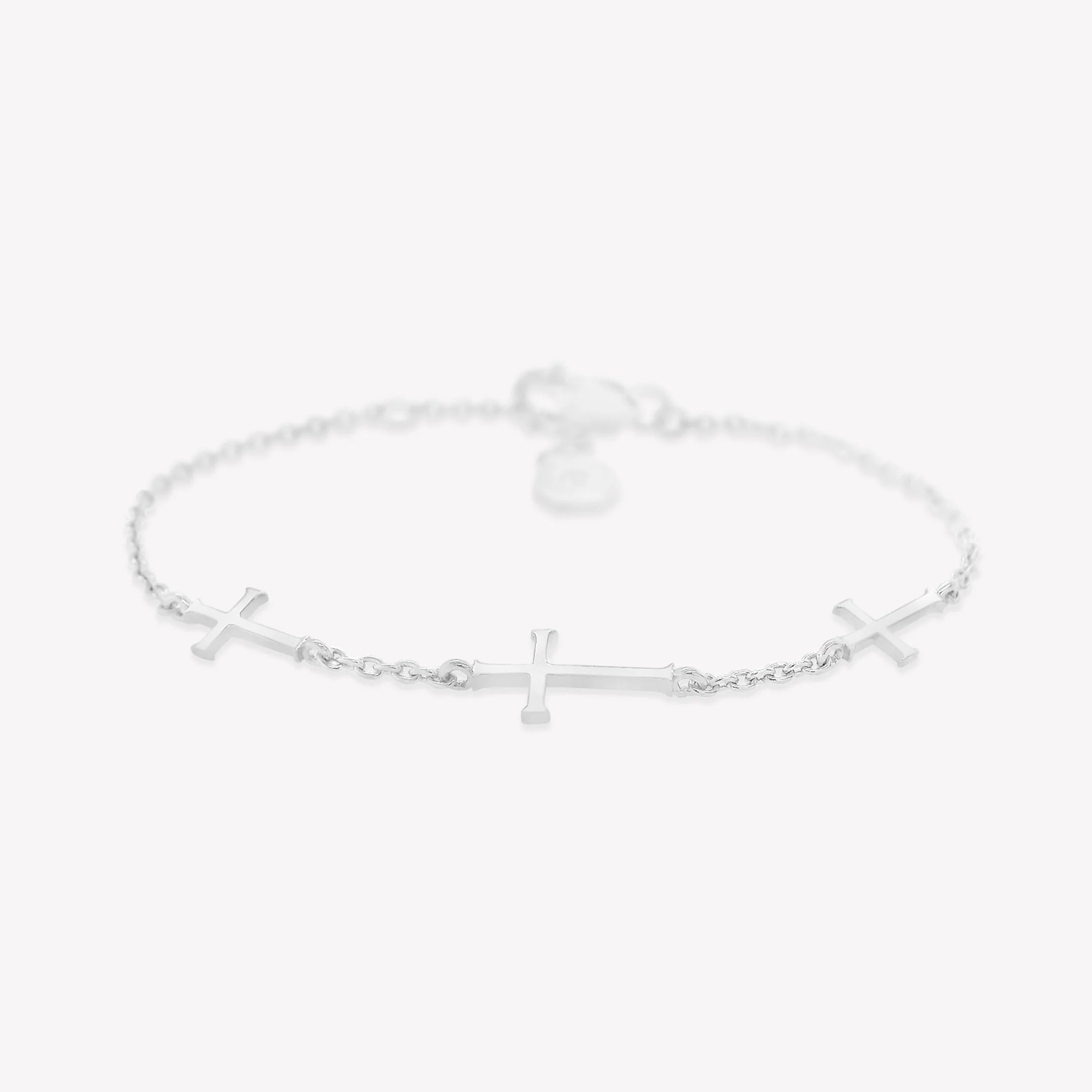 Calvary Cross Bracelet-Silver